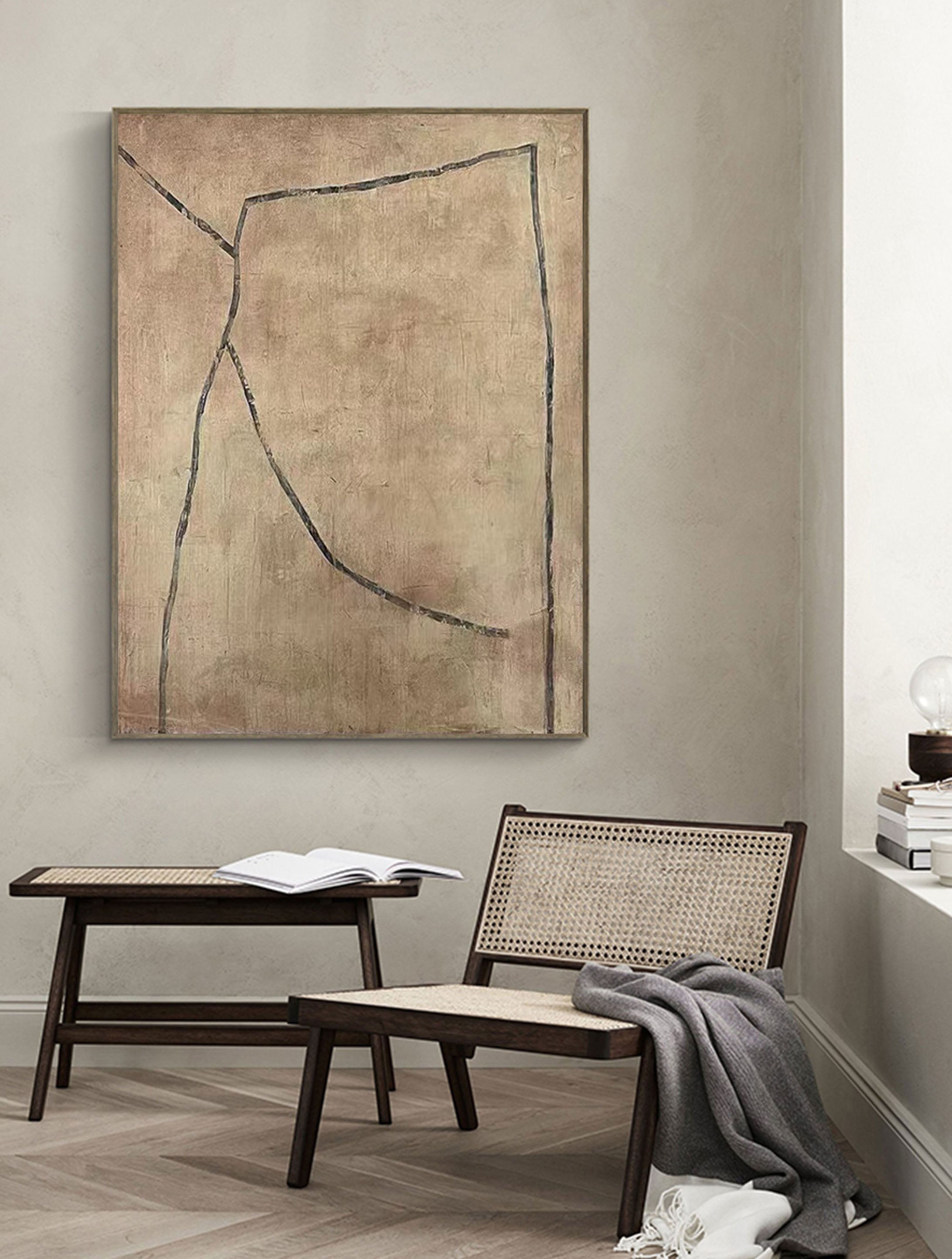 Modern Abstract Large Tonal Art #LLA 018