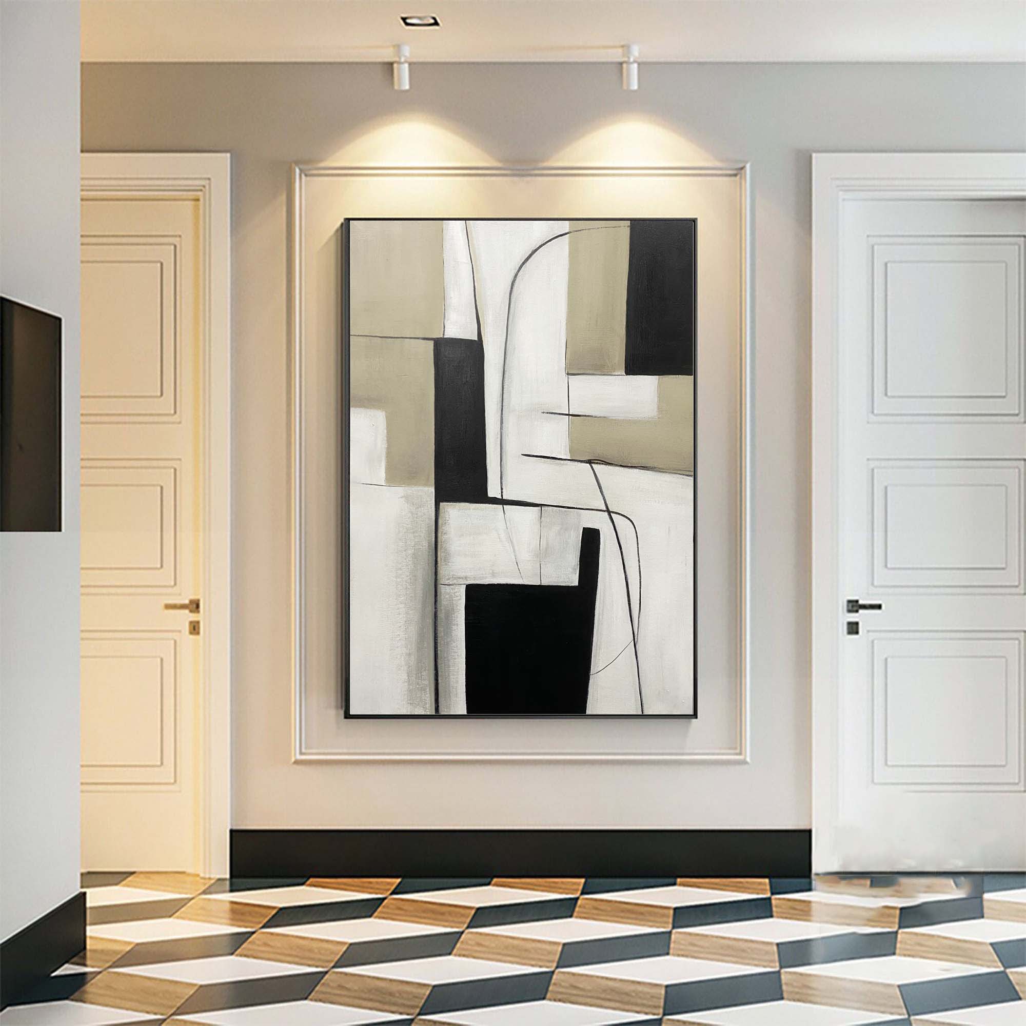 Modern Black and White Wall Art For Home Decor #BWA 005