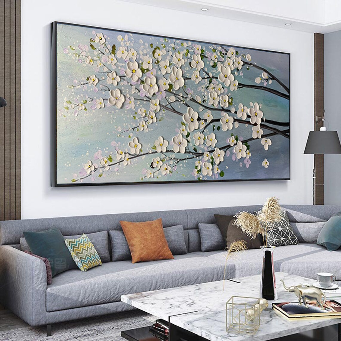 Spring Blossom Textured Wall Art #BGA 027