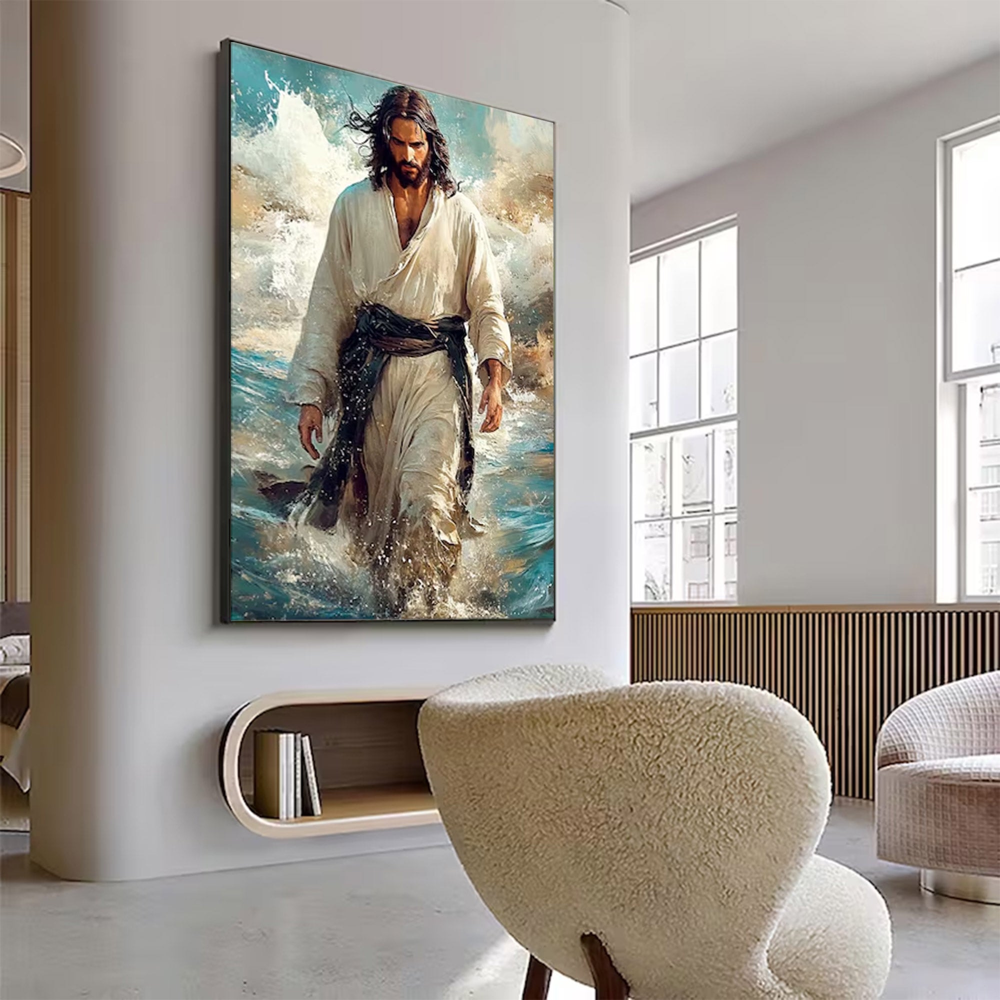 Large Spiritual Jesus Christ Art | ArtvistaGallery #WGA 004