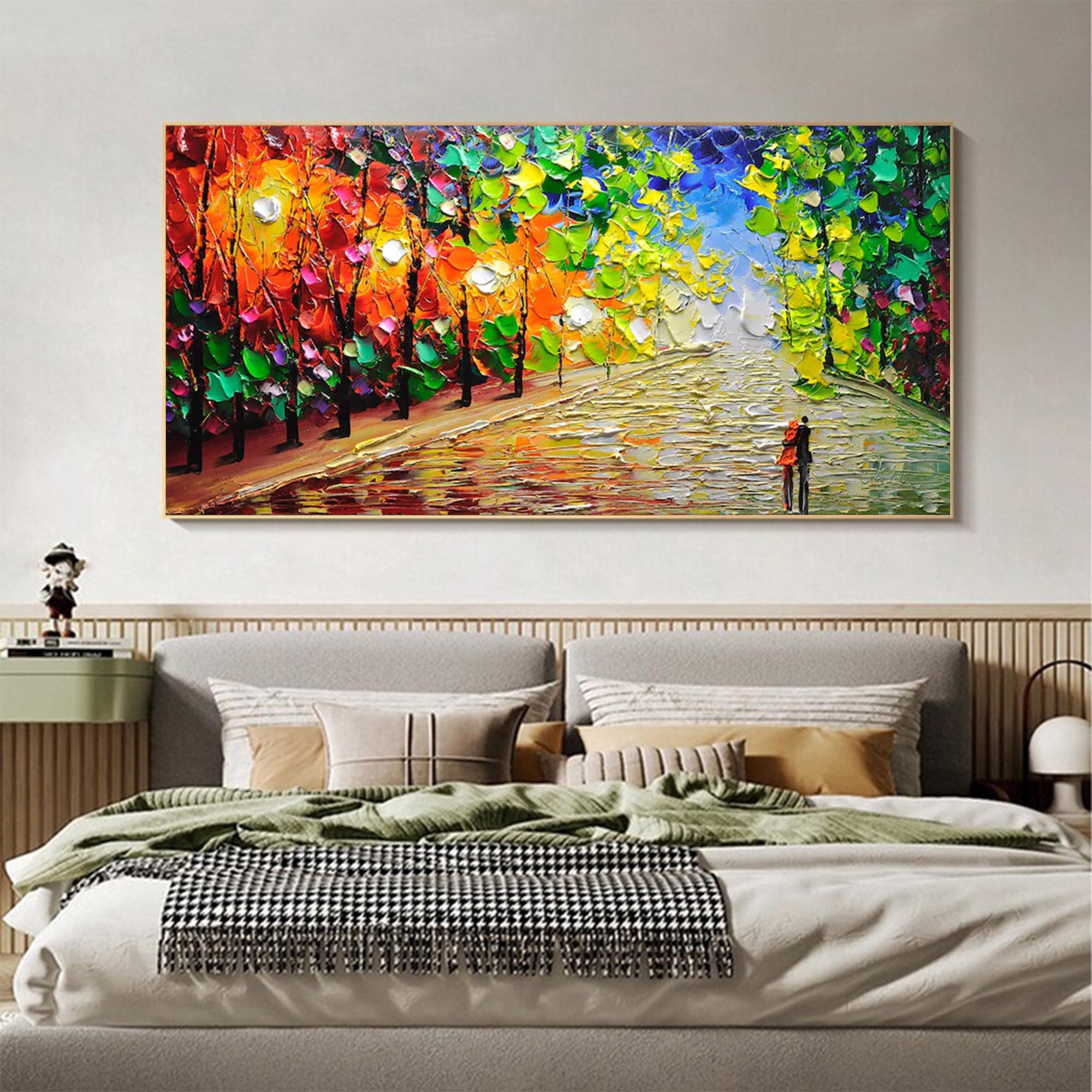 Large Contemporary Abstract Winter Decor | ArtvistaGallery #WGA 038