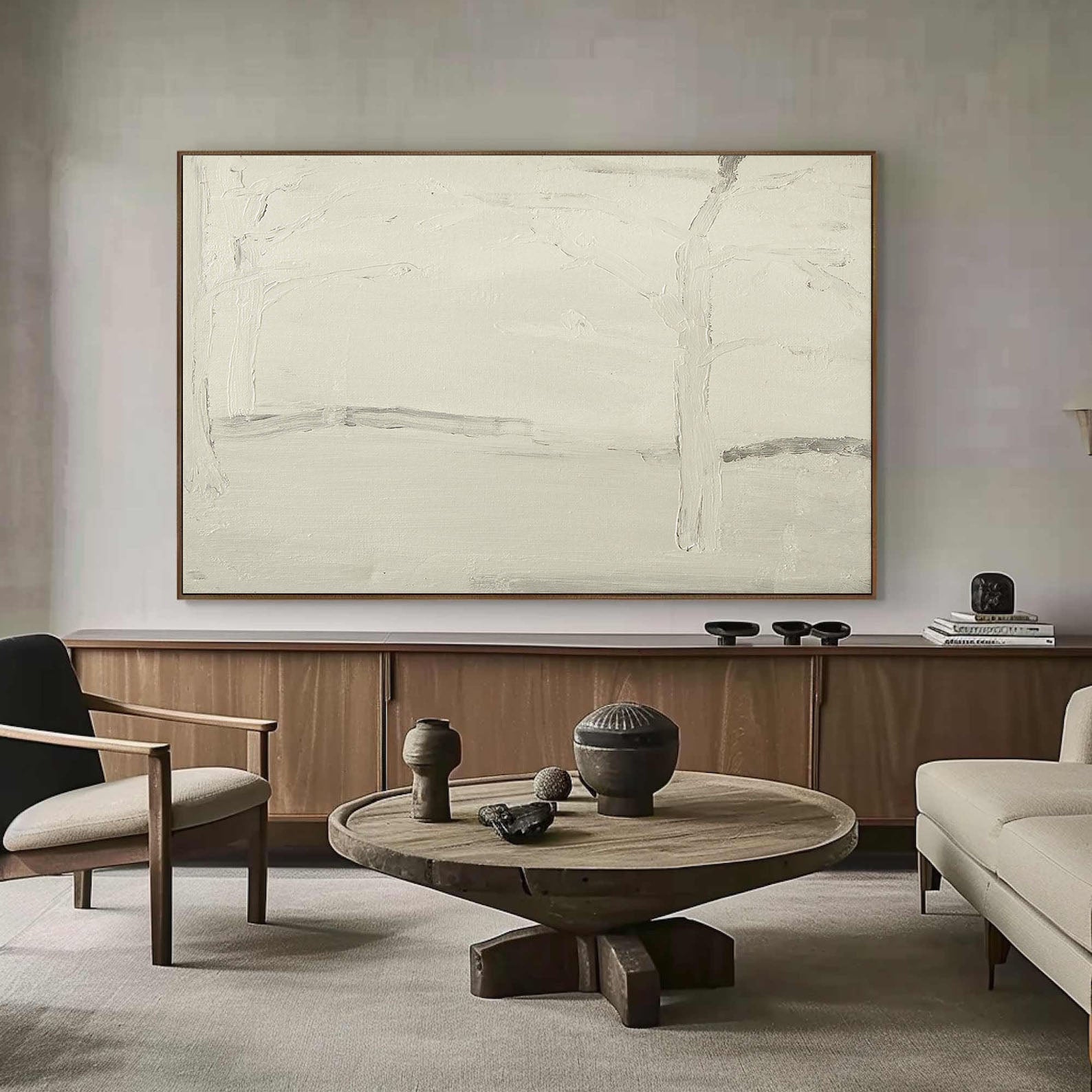 Minimalist Neutral on Neutral, Subtle Line Variation #BGA 060