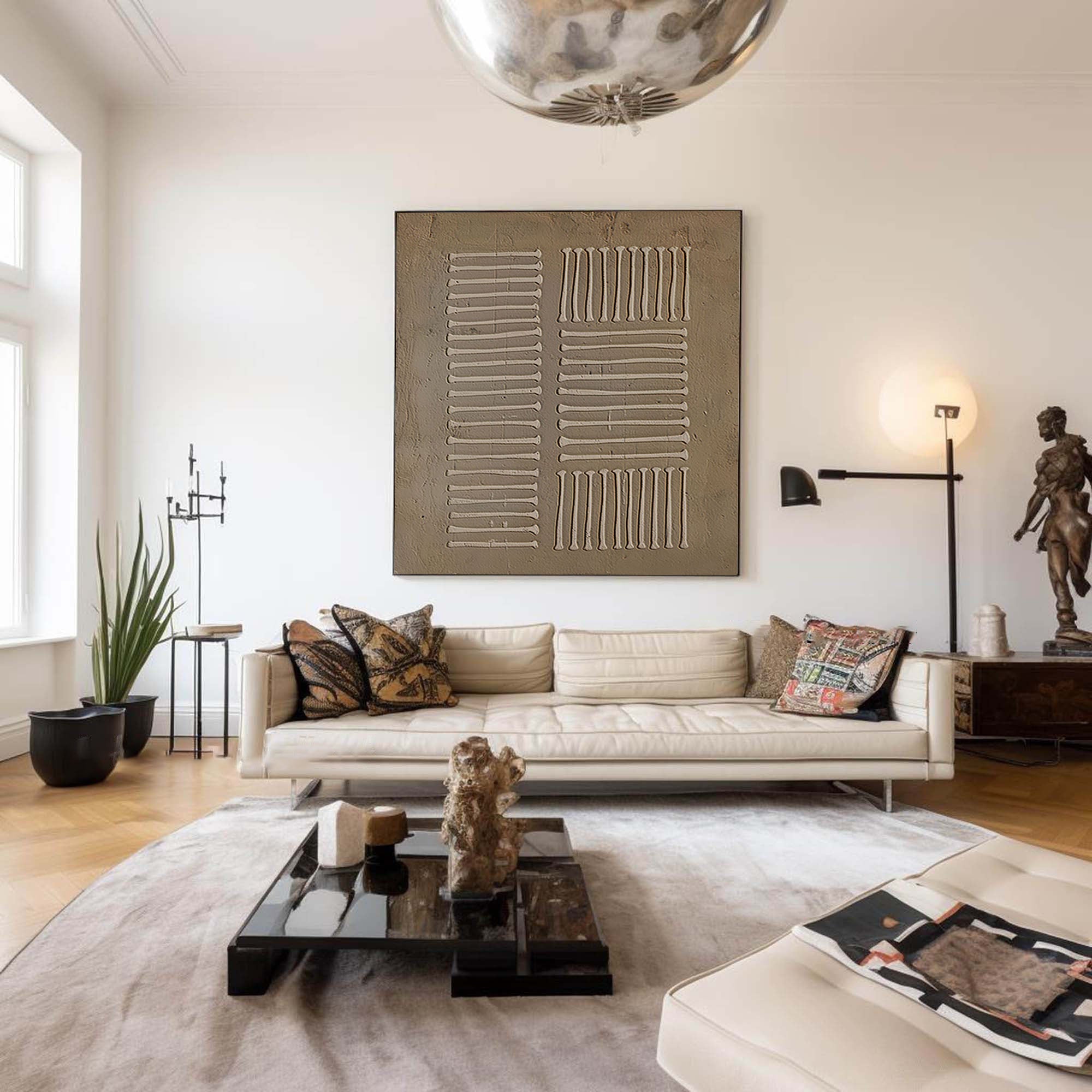 Beige & Brown Minimalist Painting #BBM 003