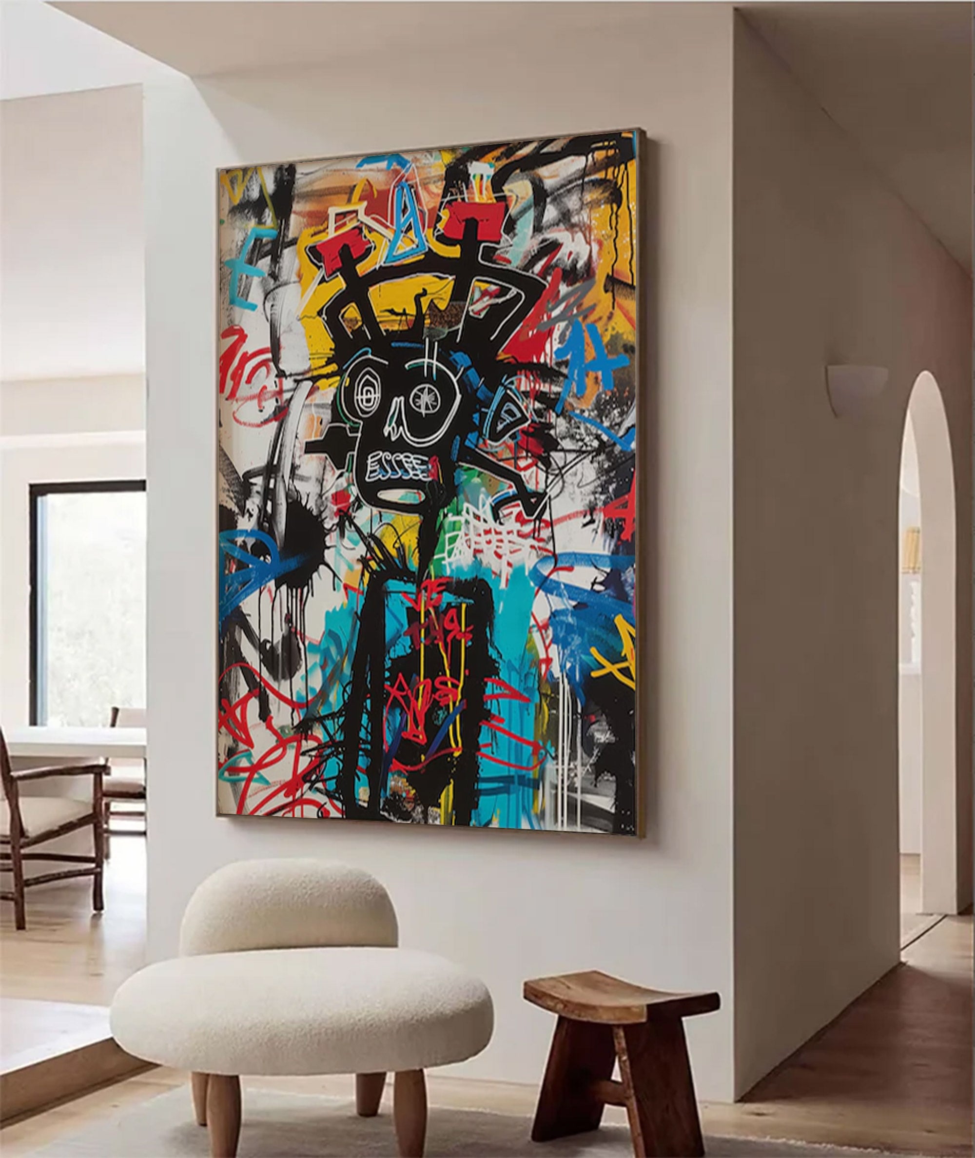 Large Modern Neo-Expressionist Art | ArtvistaGallery #WGA 006