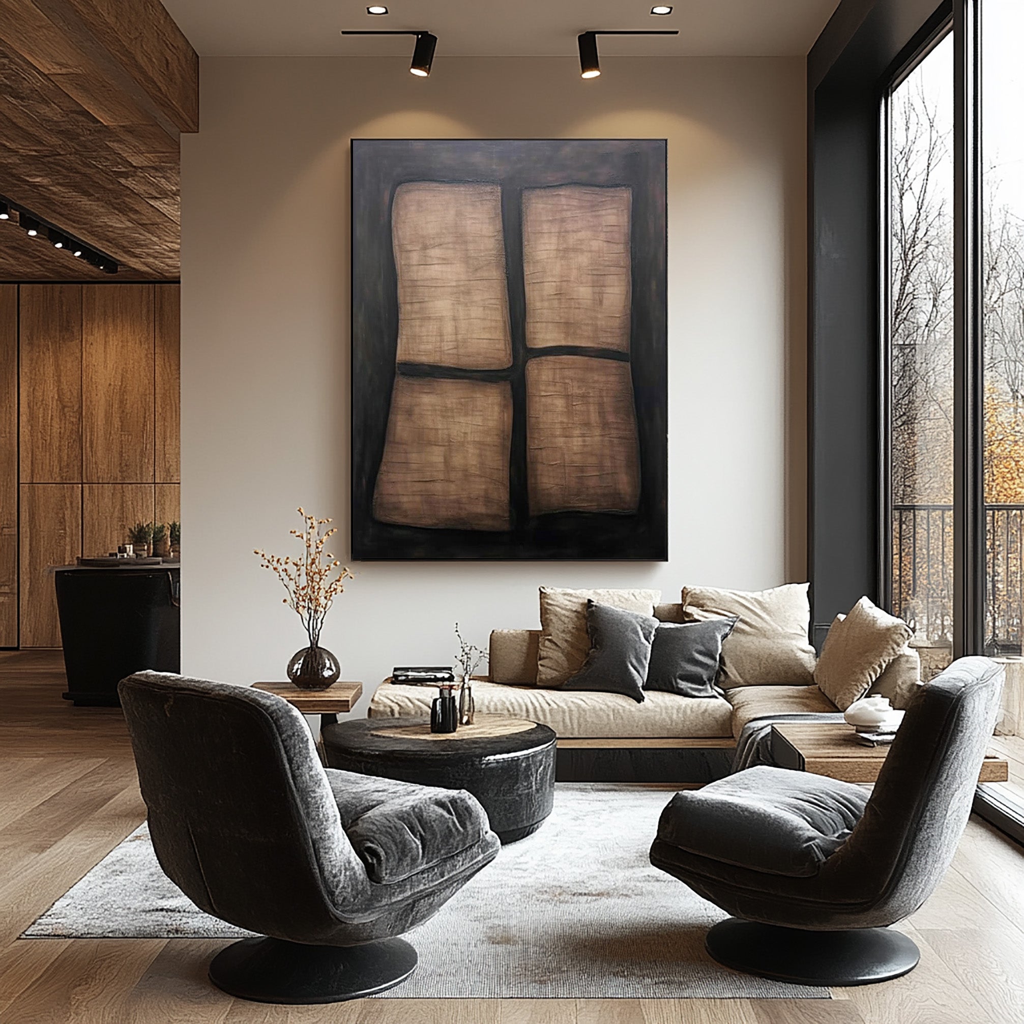 Modern Abstract Wall Art | Original Handmade Paintings #BBA 052