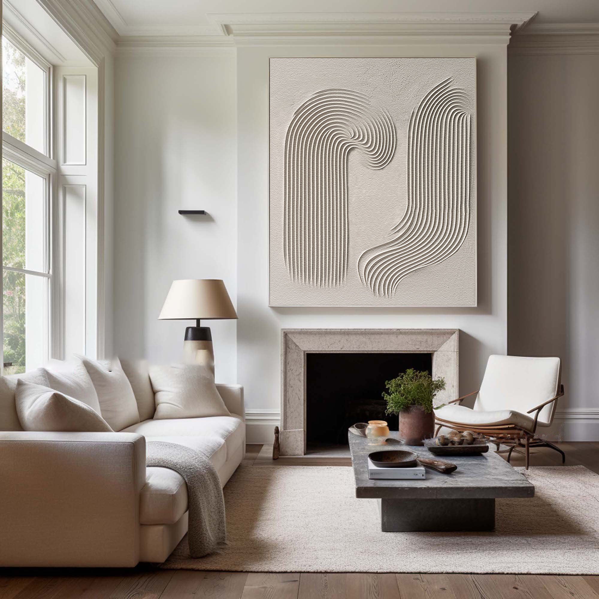 Beige & Brown Minimalist Painting #BBM 007