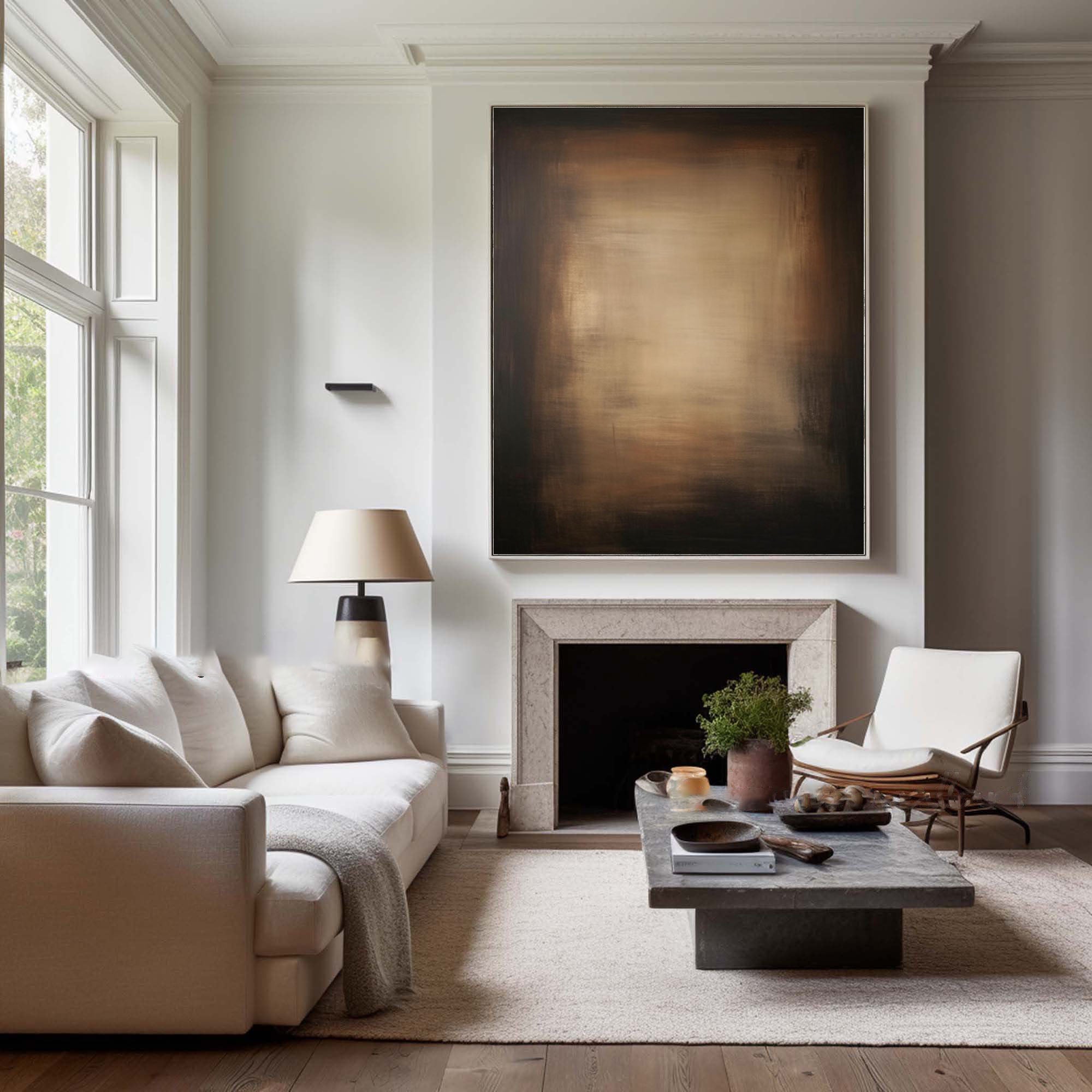 Abstract Metallic Tone Wall Art for Modern Home Decor #BBA 013