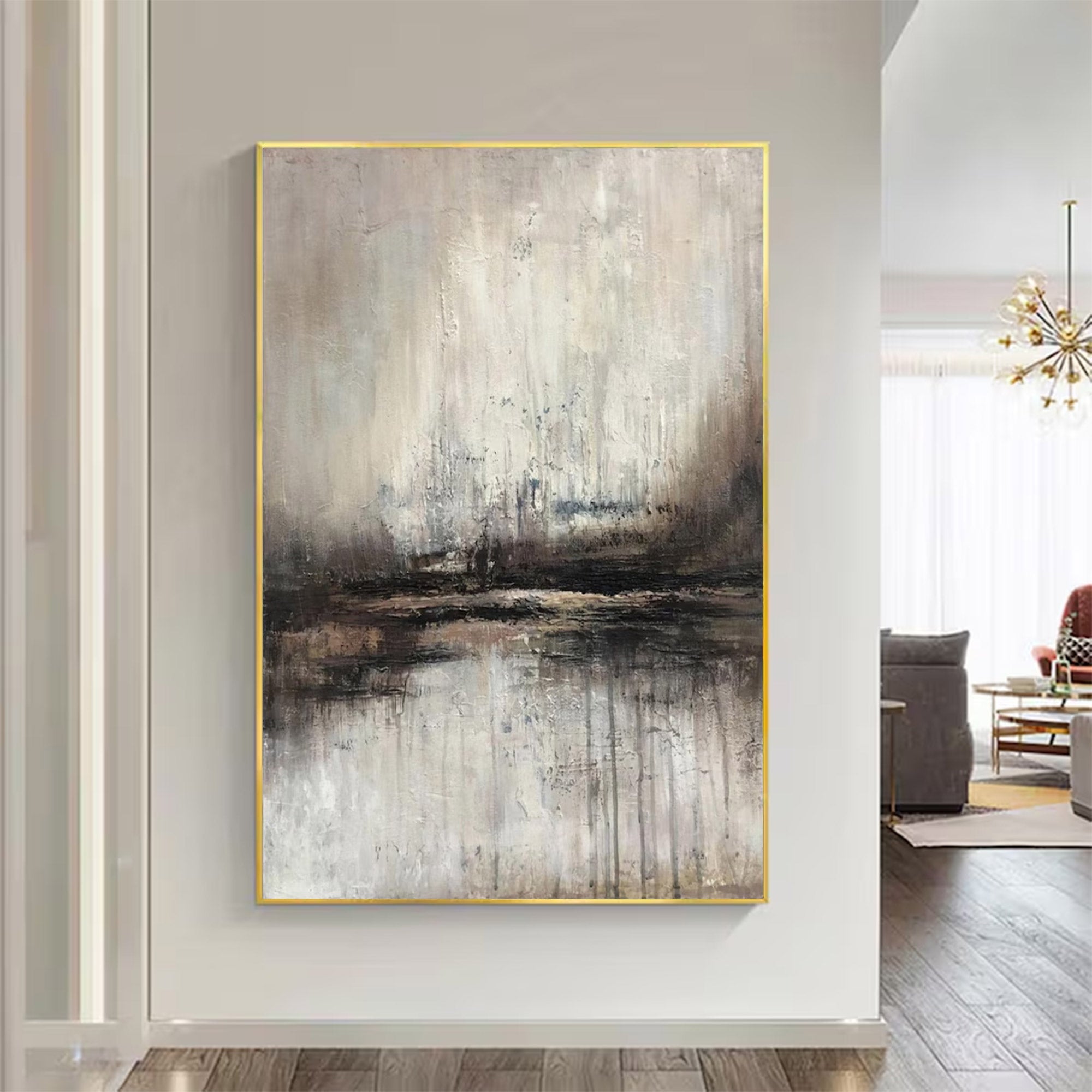 Large Abstract Moody Waterscape Art | ArtvistaGallery #WGA 007