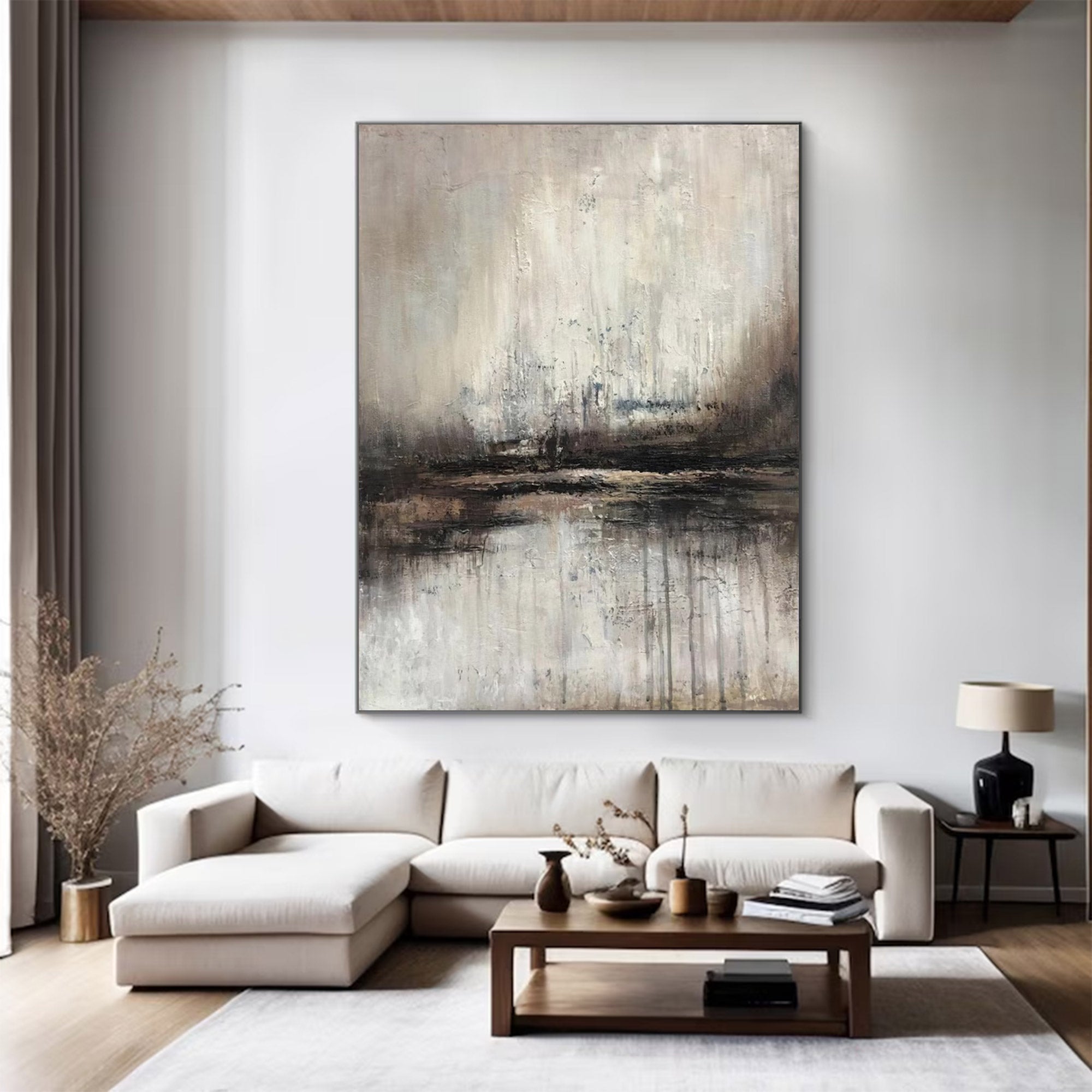 Large Abstract Moody Waterscape Art | ArtvistaGallery #WGA 007