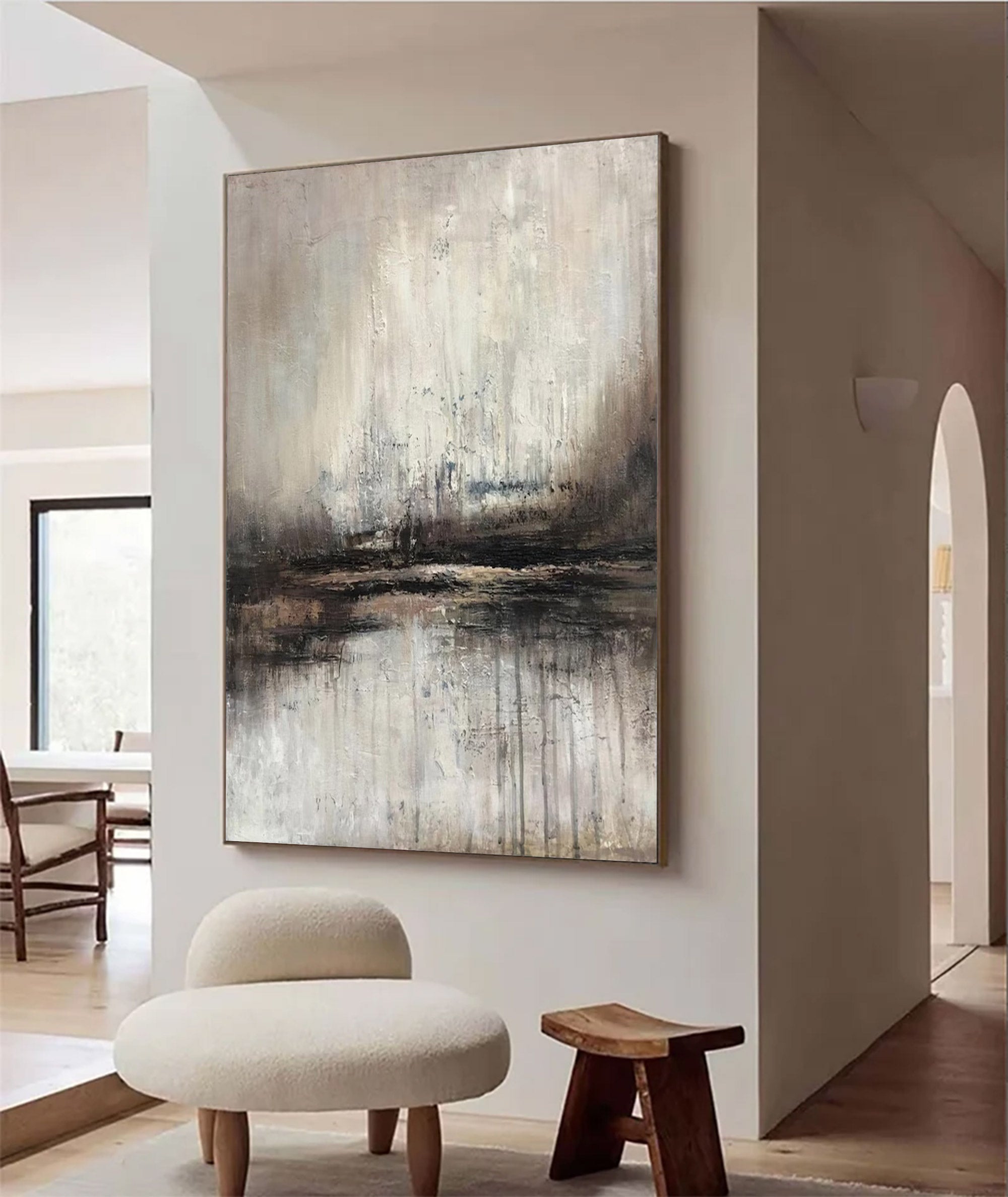 Large Abstract Moody Waterscape Art | ArtvistaGallery #WGA 007