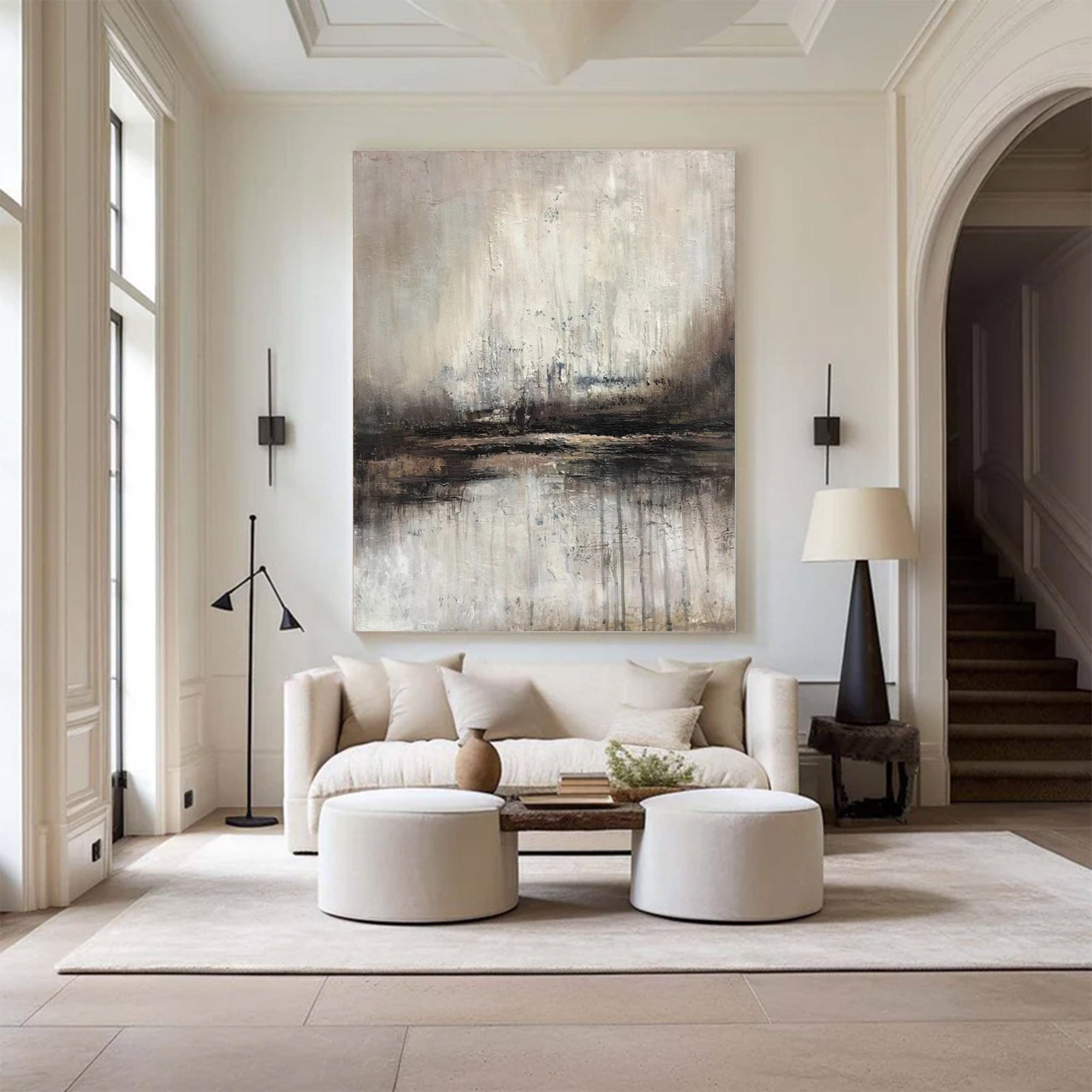 Large Abstract Moody Waterscape Art | ArtvistaGallery #WGA 007