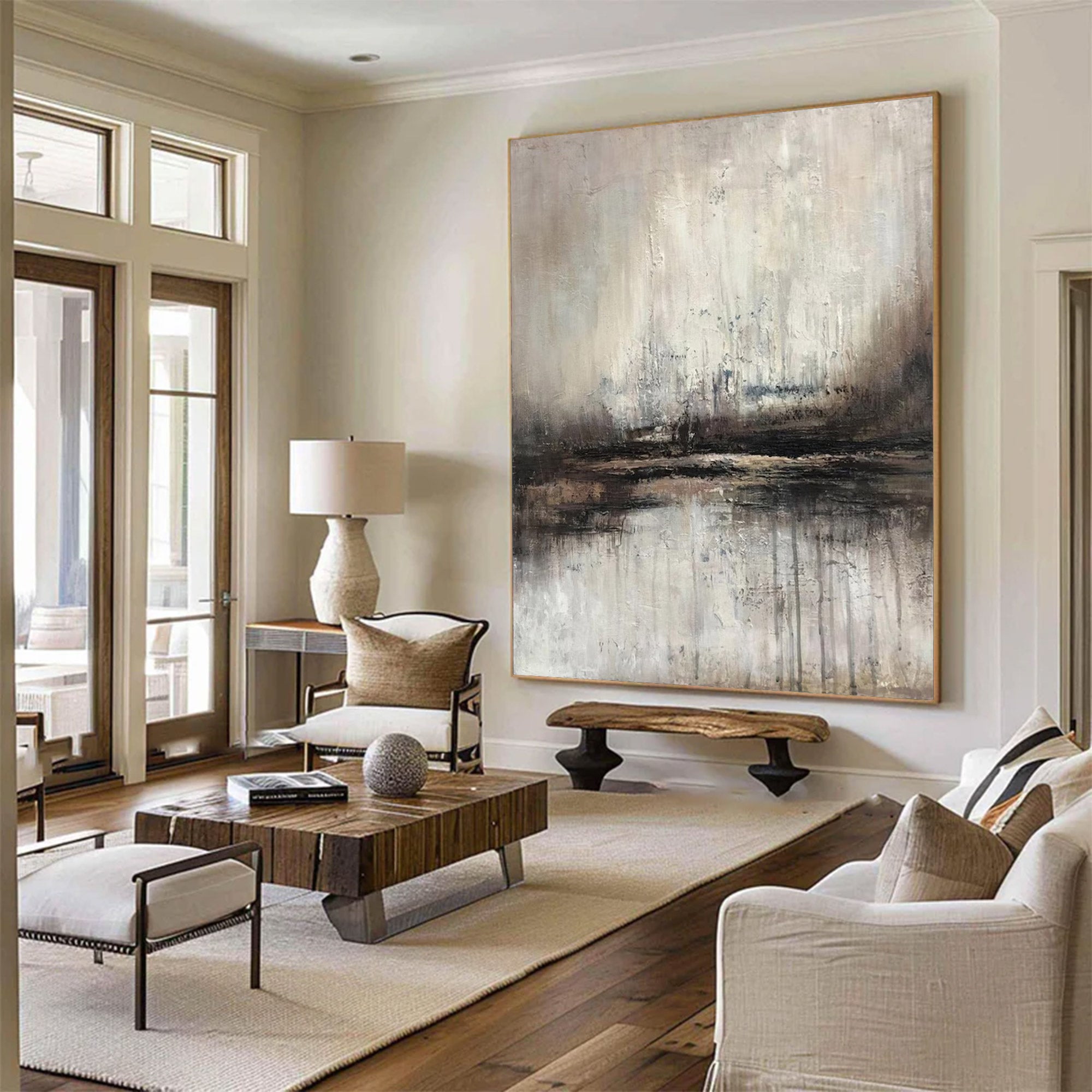Large Abstract Moody Waterscape Art | ArtvistaGallery #WGA 007