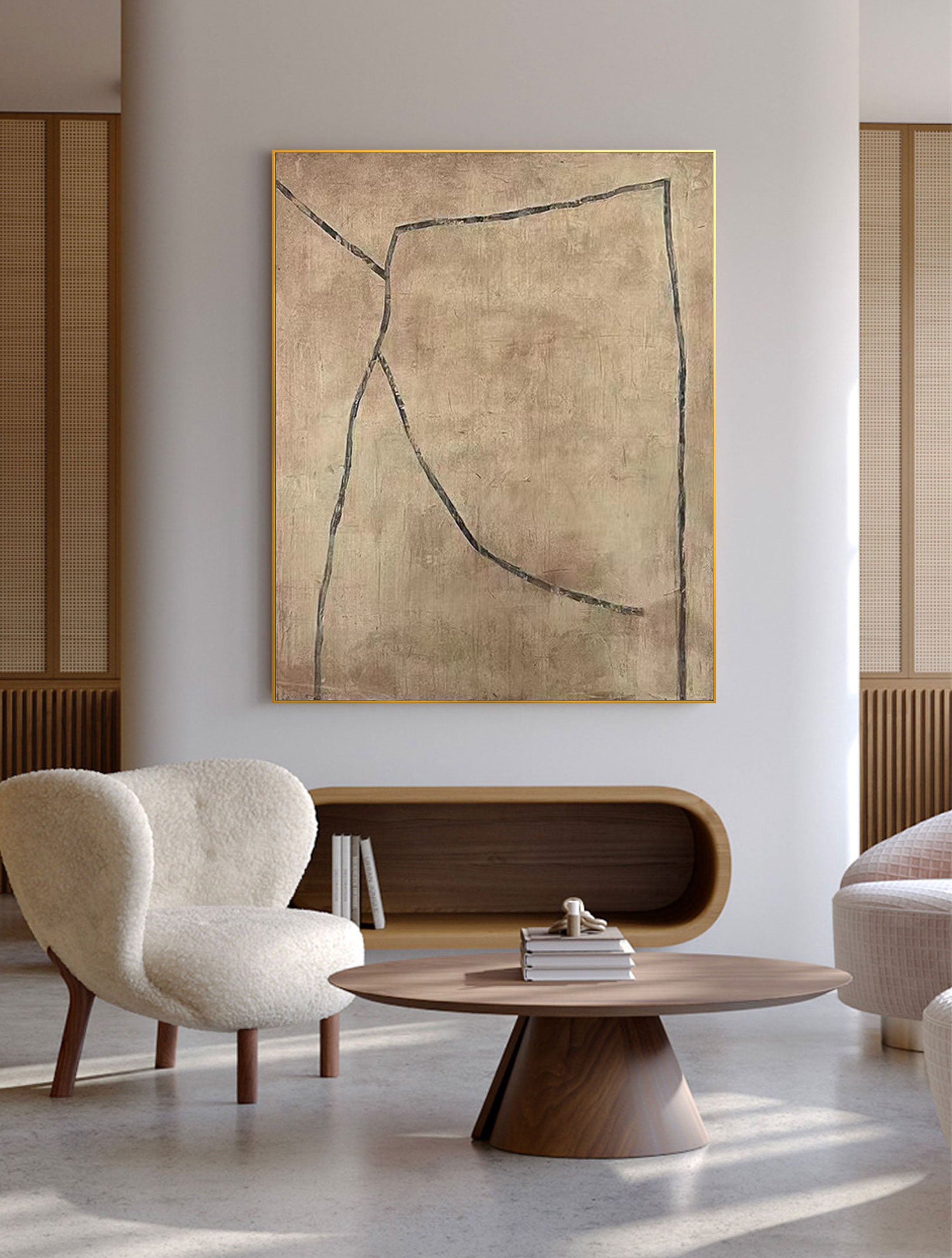 Modern Abstract Large Tonal Art #LLA 018