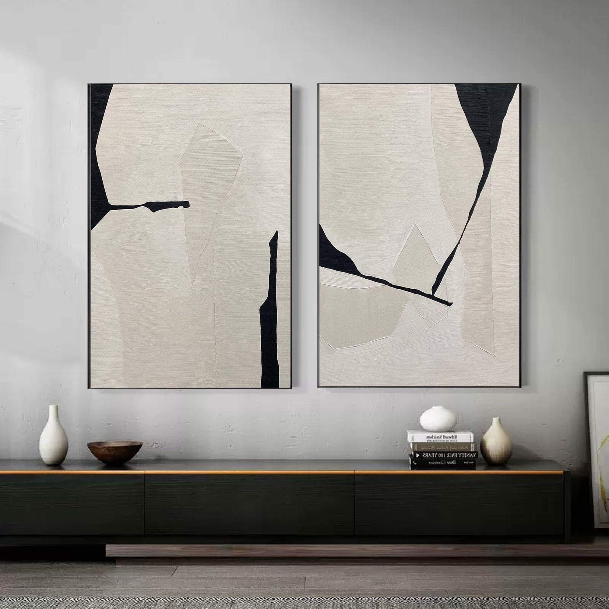 Abstract Tranquility Painting SET OF 2 #LL 006