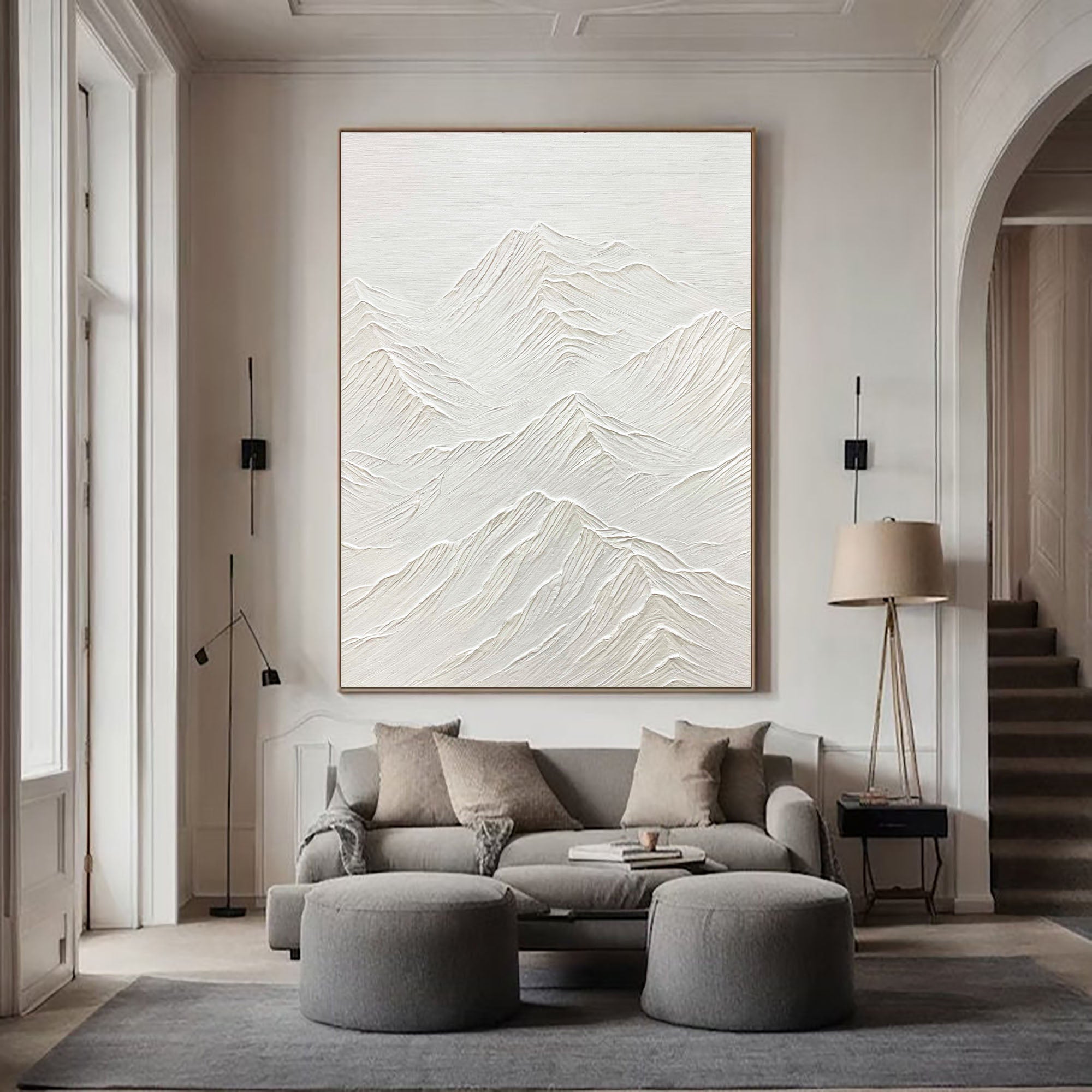 White Minimalist Painting #WM 013