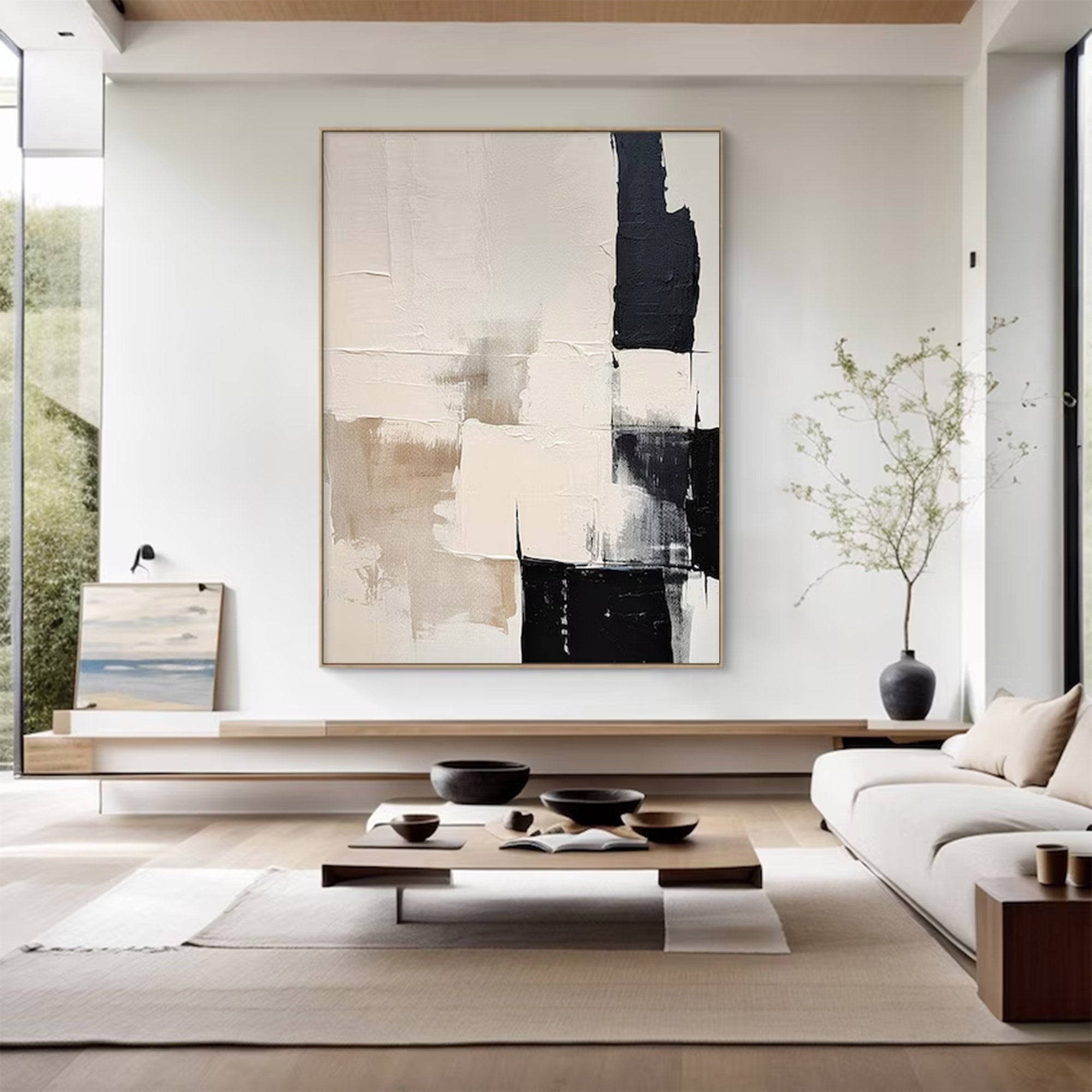 Oversized Abstract White Relief Art | ArtvistaGallery #WG 101