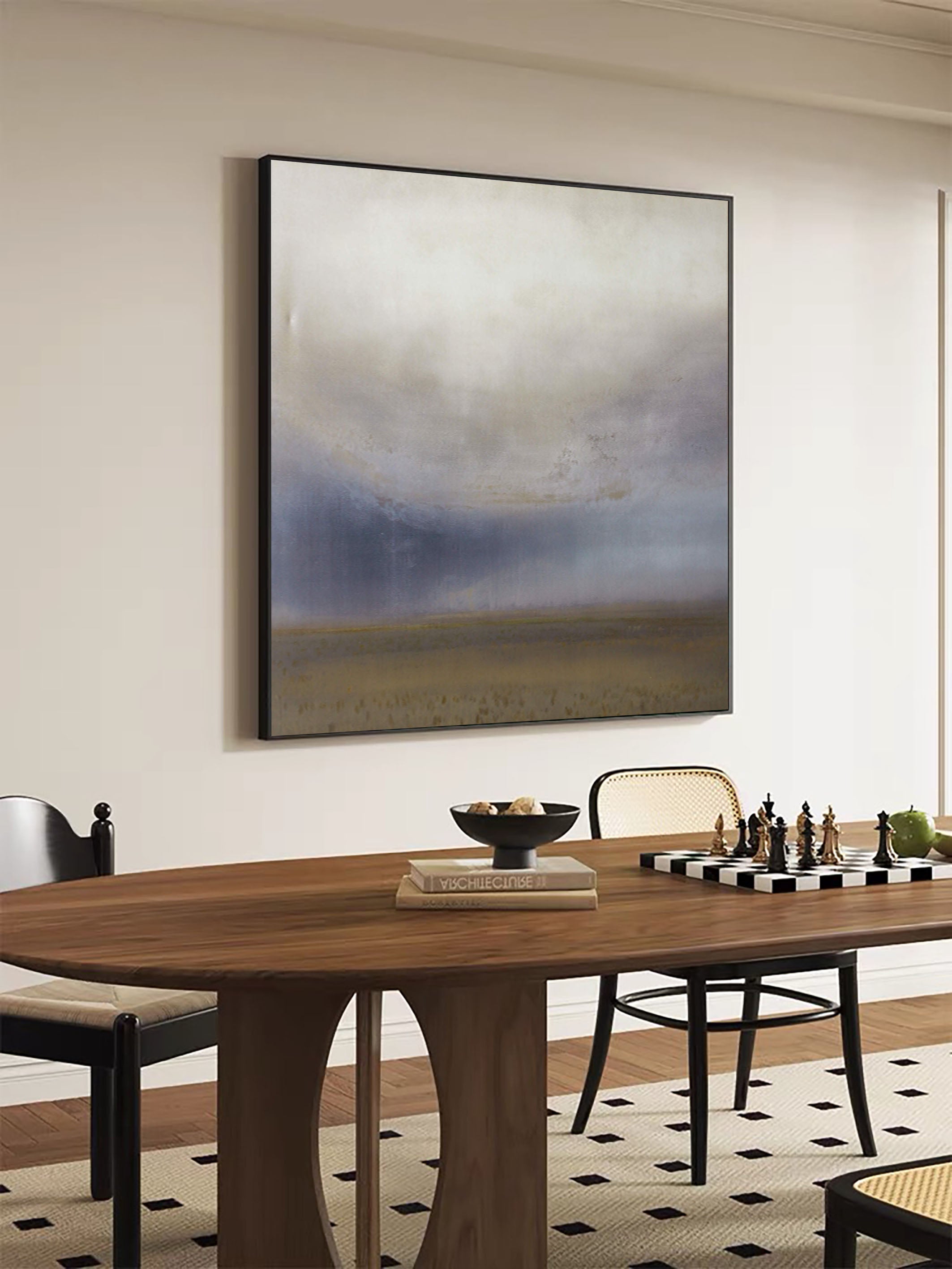 Muted Color Landscape with Distant Ground, Contemporary Art #BGA 073