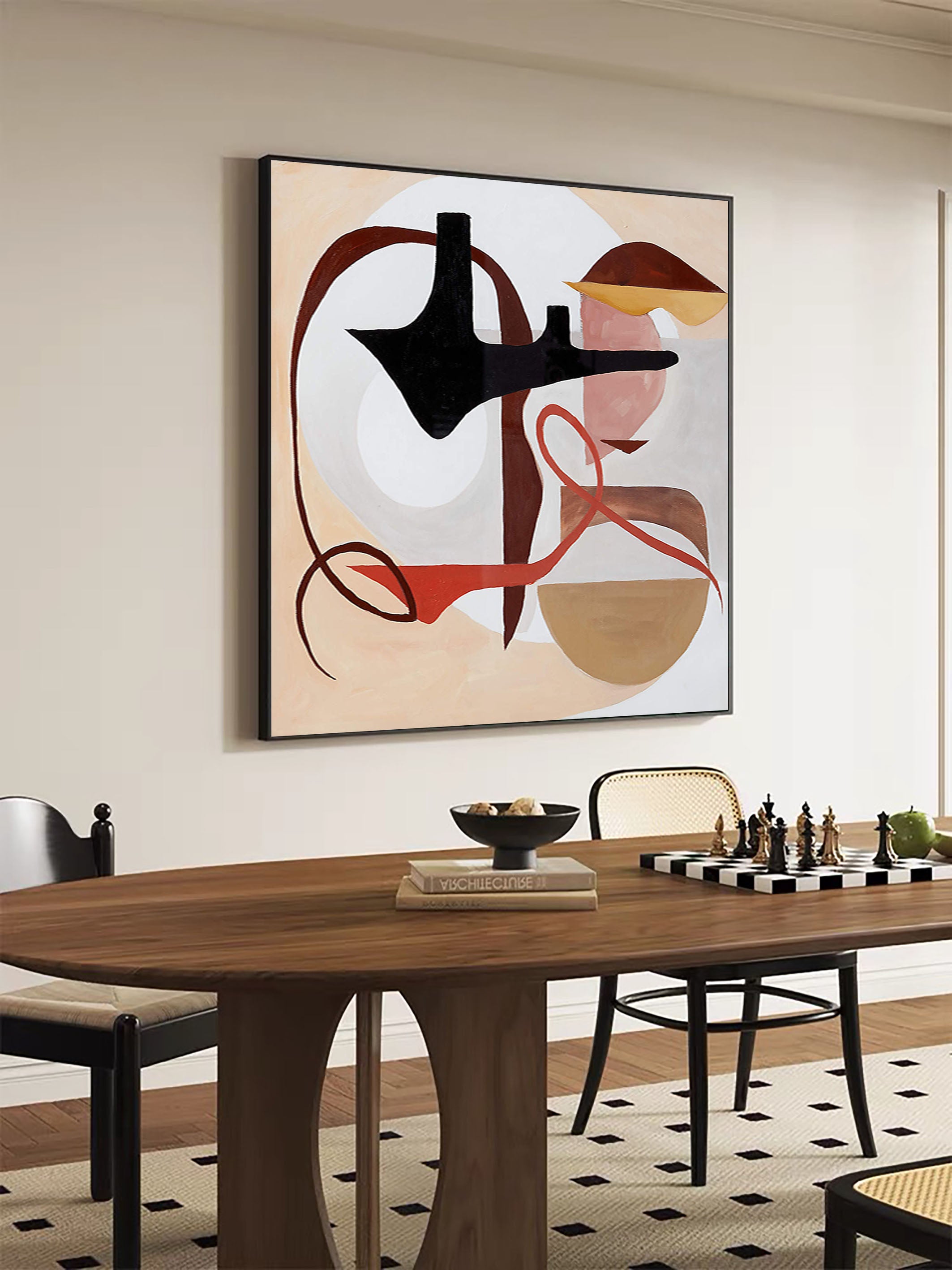 Balanced Organic Abstraction, Earth Tones and Delicate Lines #BGA 069