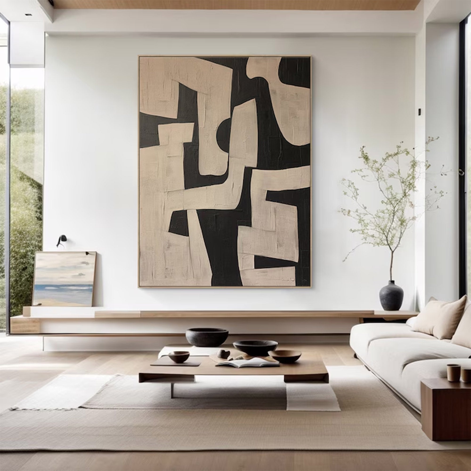 Graphic Black White Modern Art | ArtvistaGallery #WG 102