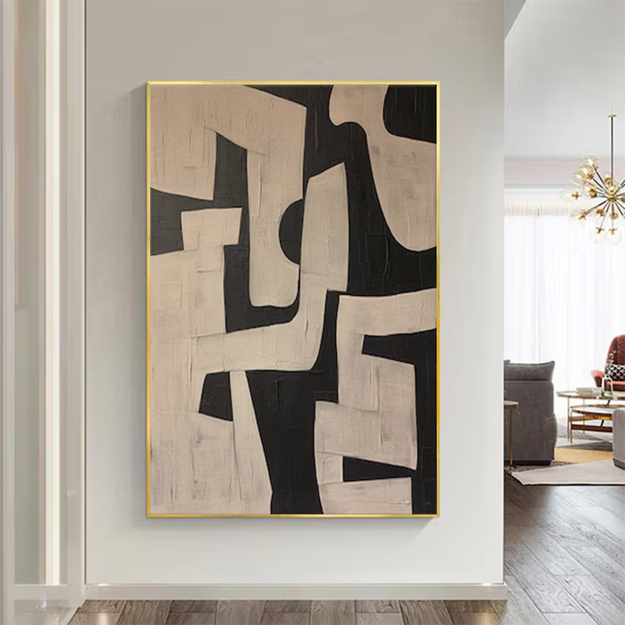 Graphic Black White Modern Art | ArtvistaGallery #WG 102