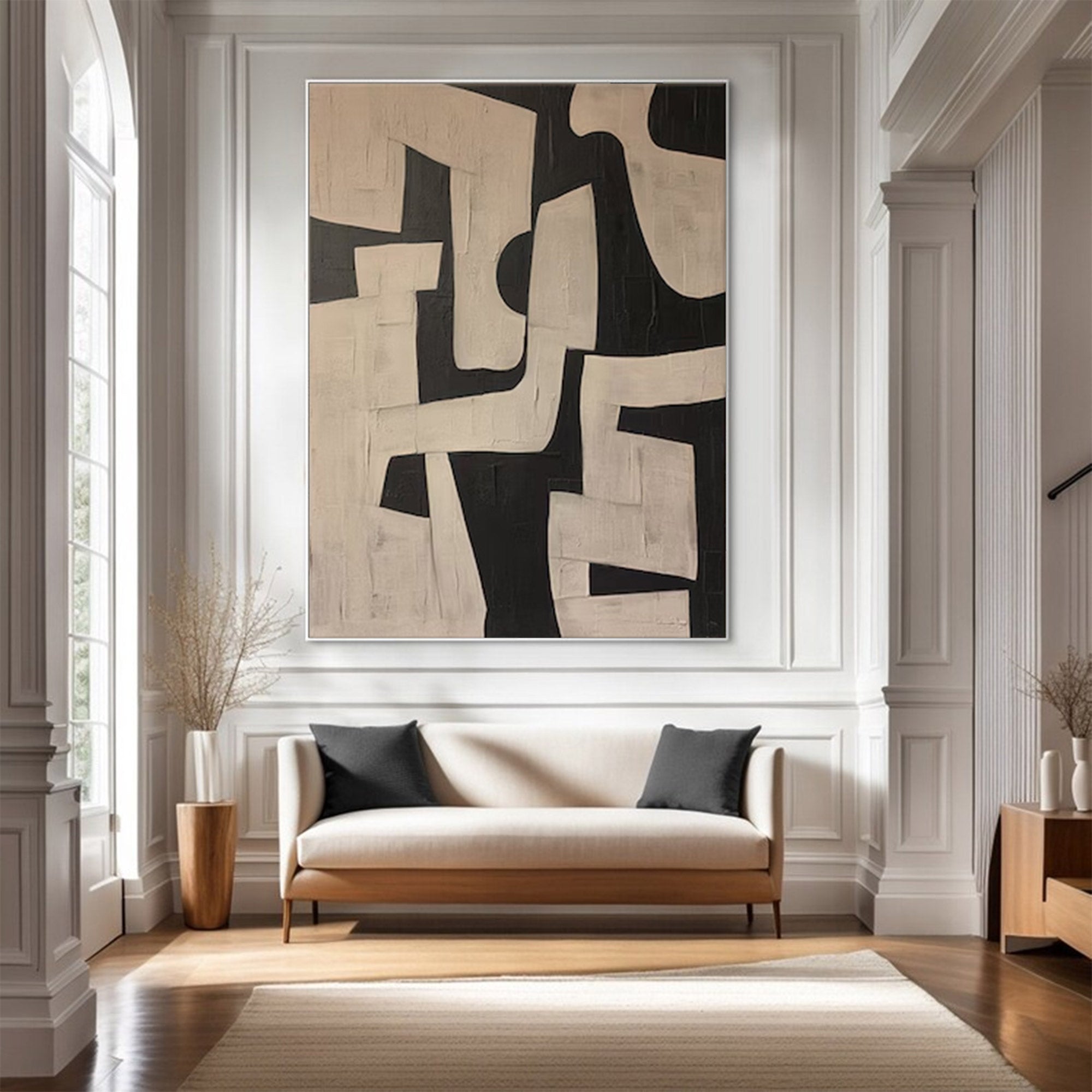 Graphic Black White Modern Art | ArtvistaGallery #WG 102