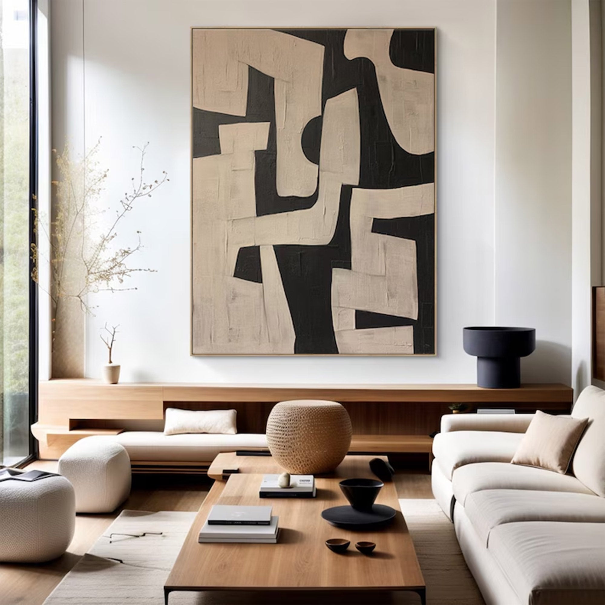Graphic Black White Modern Art | ArtvistaGallery #WG 102