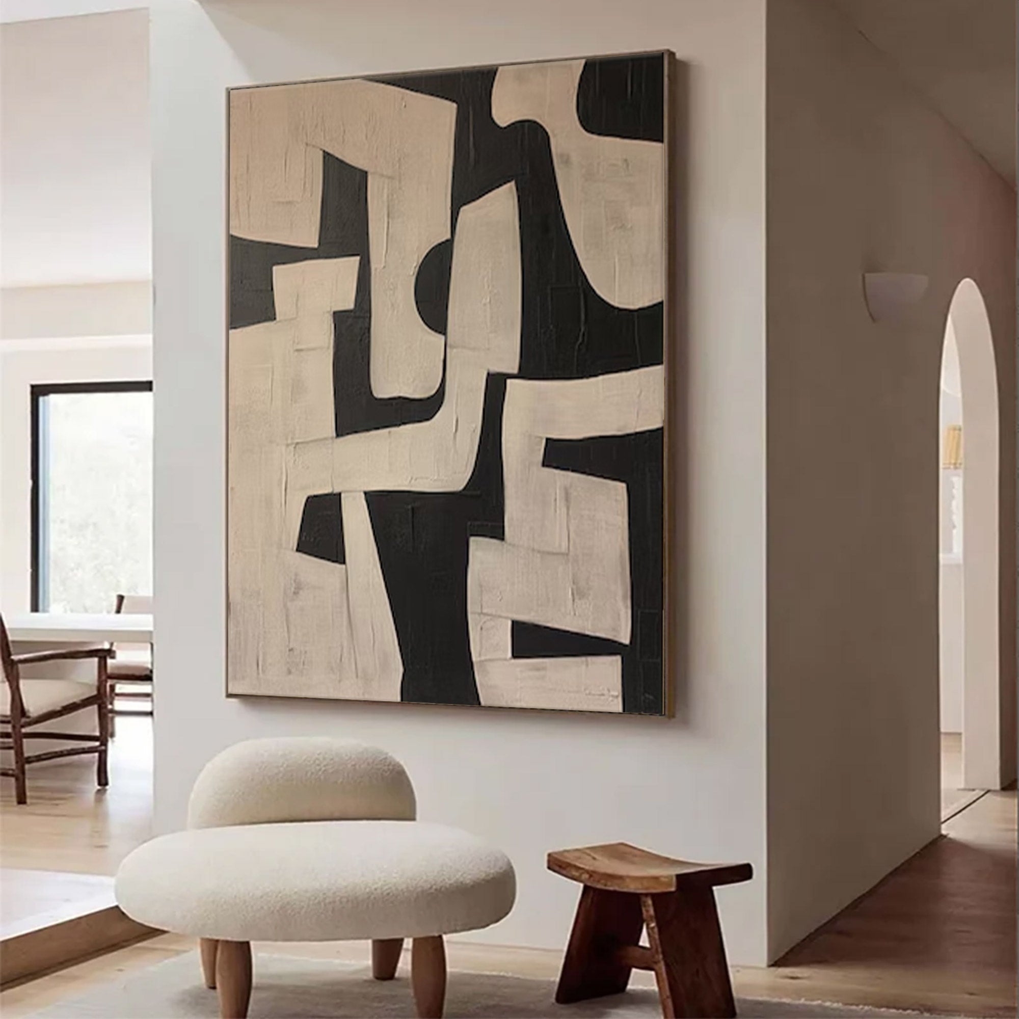 Graphic Black White Modern Art | ArtvistaGallery #WG 102