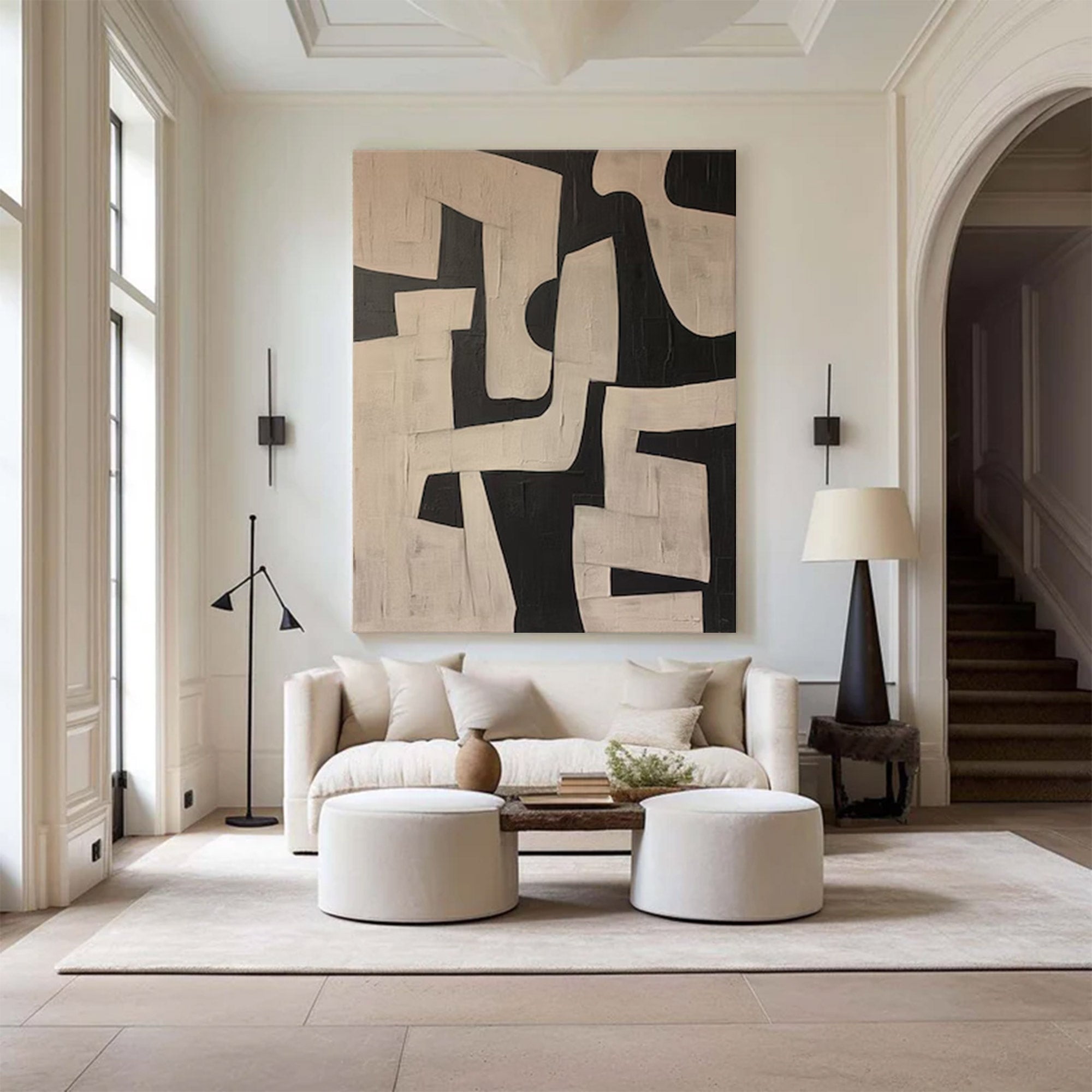 Graphic Black White Modern Art | ArtvistaGallery #WG 102