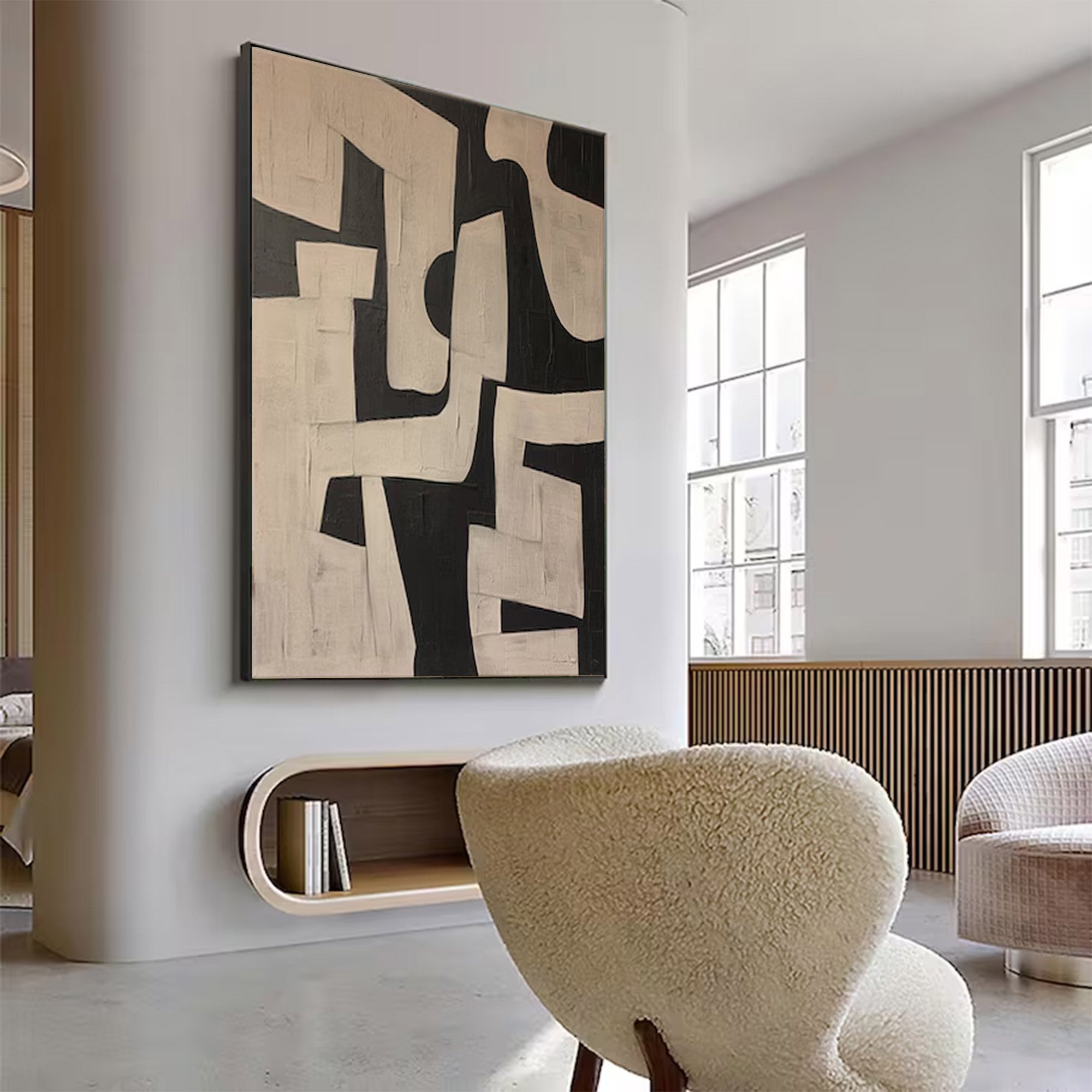 Graphic Black White Modern Art | ArtvistaGallery #WG 102
