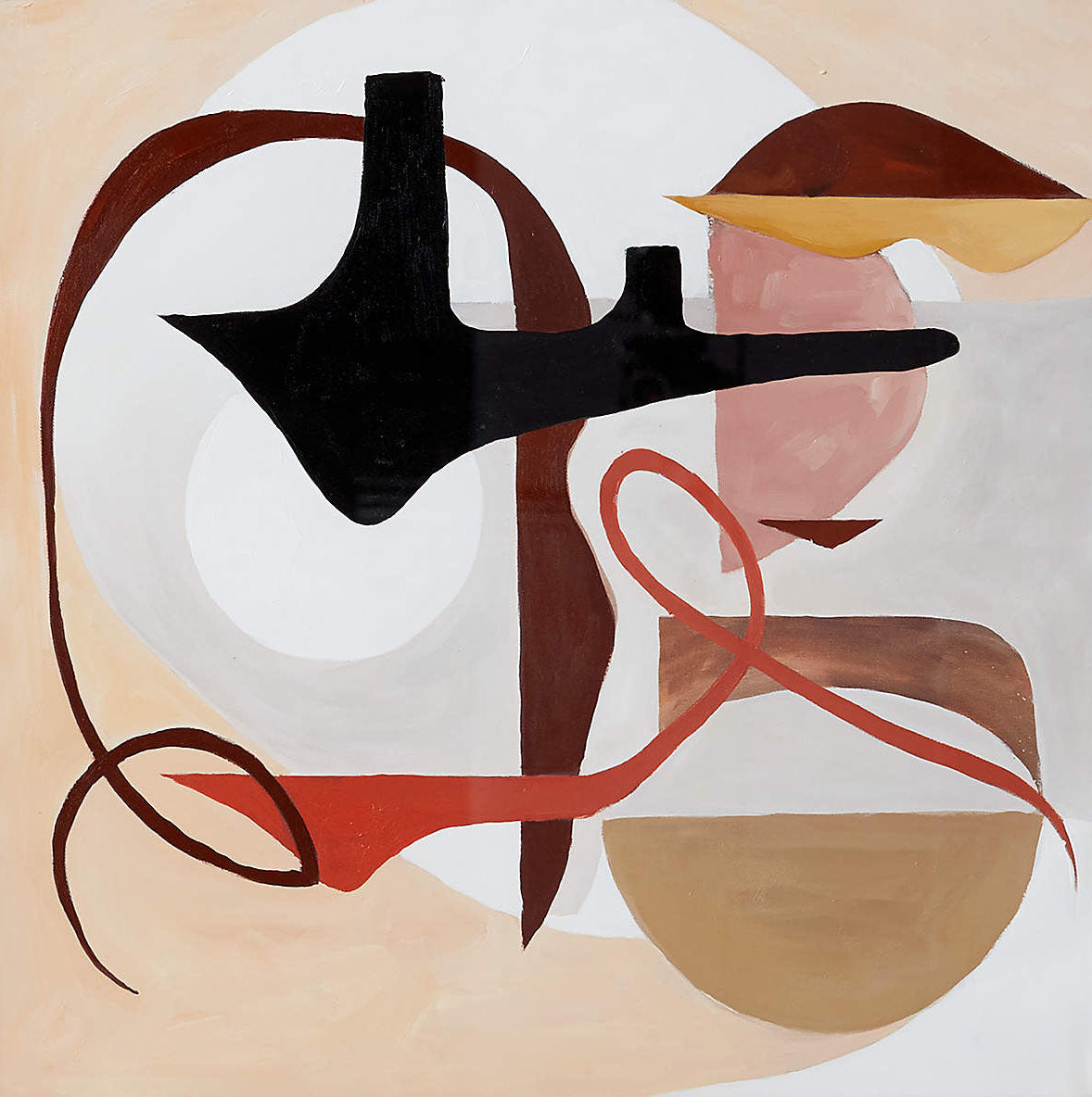 Balanced Organic Abstraction, Earth Tones and Delicate Lines #BGA 069