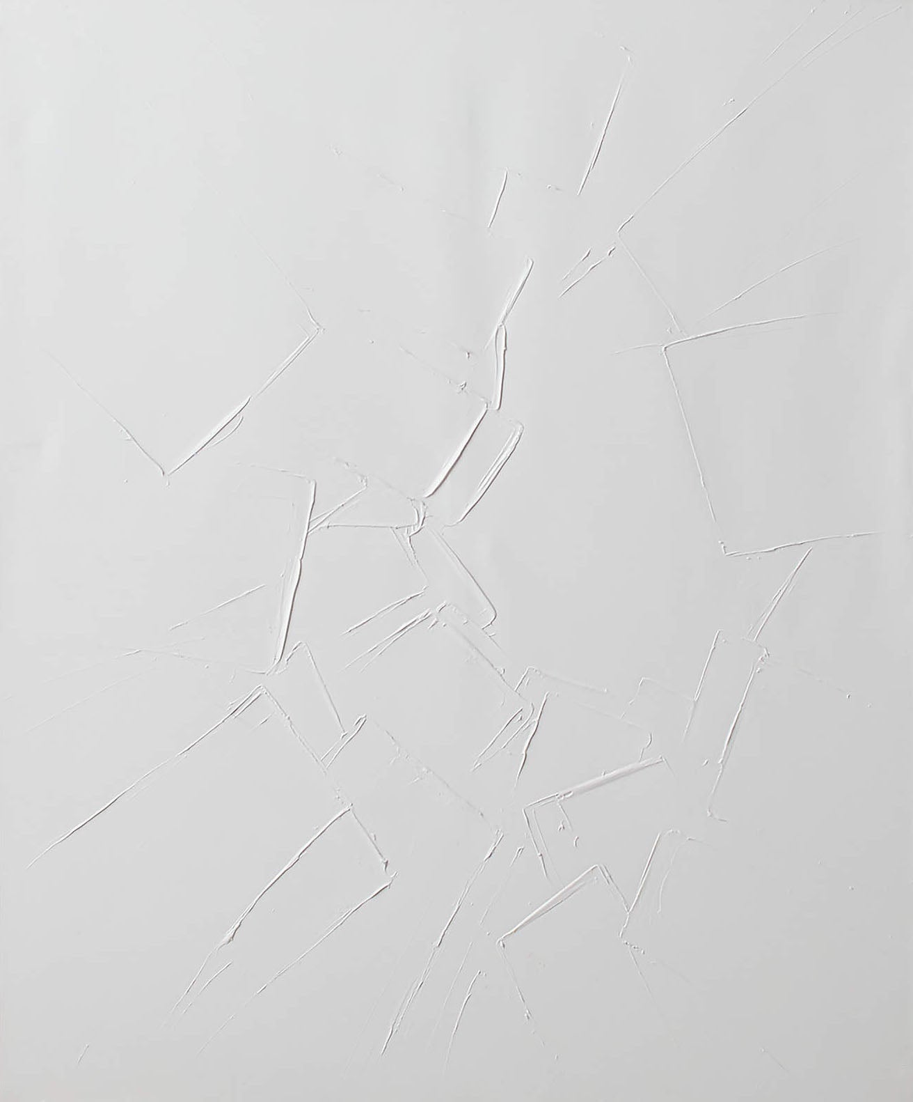 Large Minimalist White Wall Art With Textured Surface #BGA 049