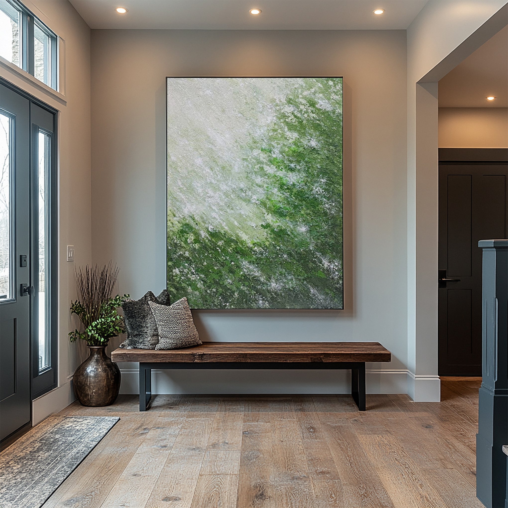 Modern Abstract Art with Varied Texture and Color Interplay #BGA 271