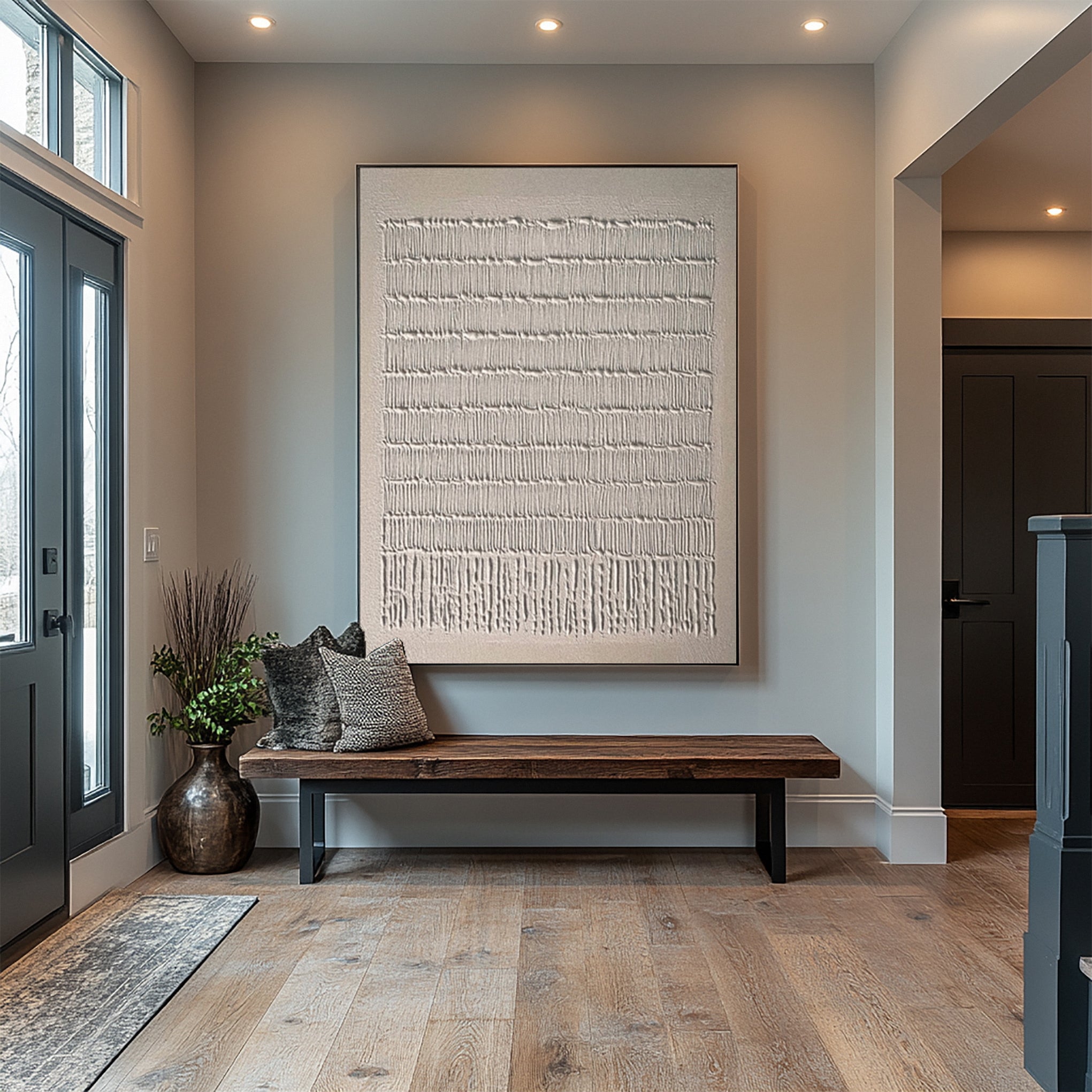 Neutral Composition with Natural Vertical Textural Elements #BGA 223