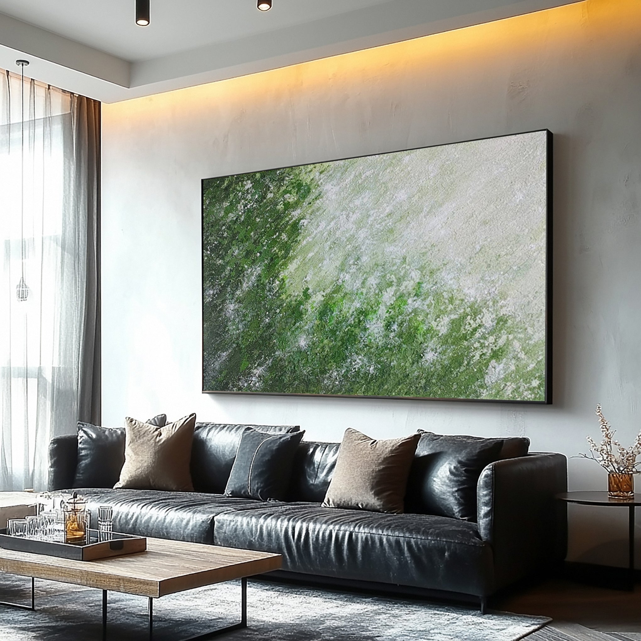 Modern Abstract Art with Varied Texture and Color Interplay #BGA 270