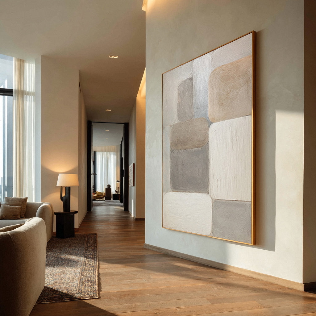 Neutral Japandi Abstract Wall Art Canvas #WG 015