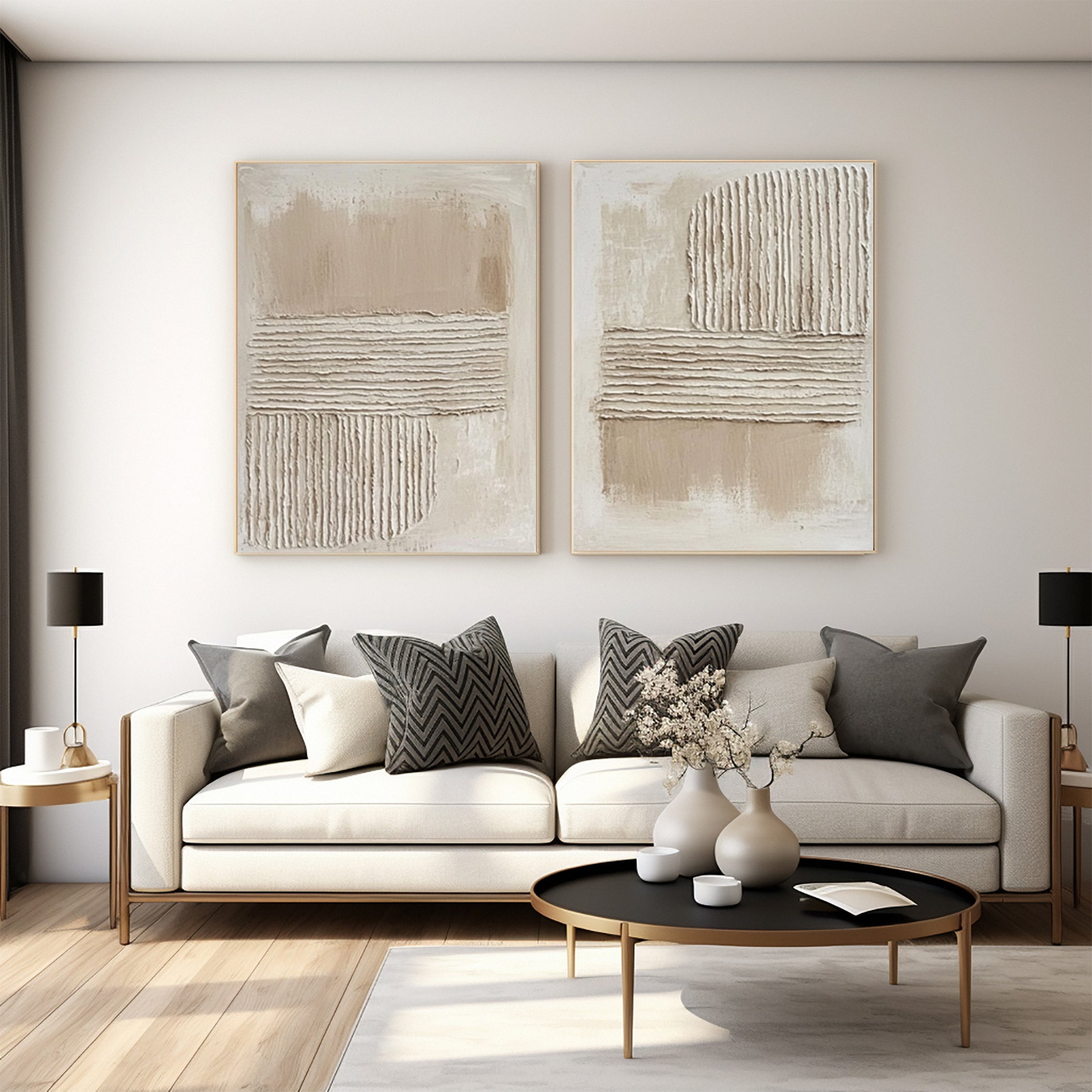 Abstract Composition with Natural Linear and Textural Layers #BGA 241