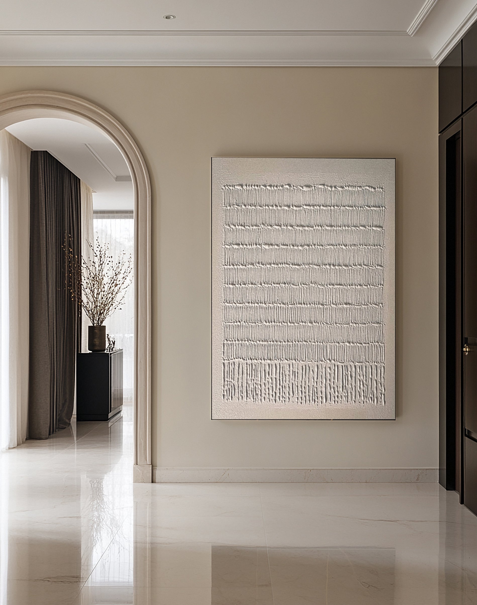 Neutral Composition with Natural Vertical Textural Elements #BGA 223