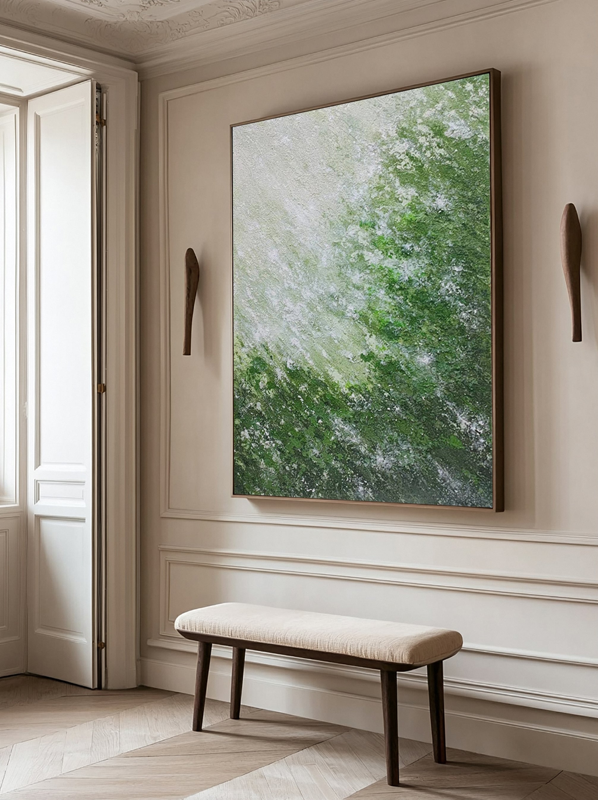 Modern Abstract Art with Varied Texture and Color Interplay #BGA 271