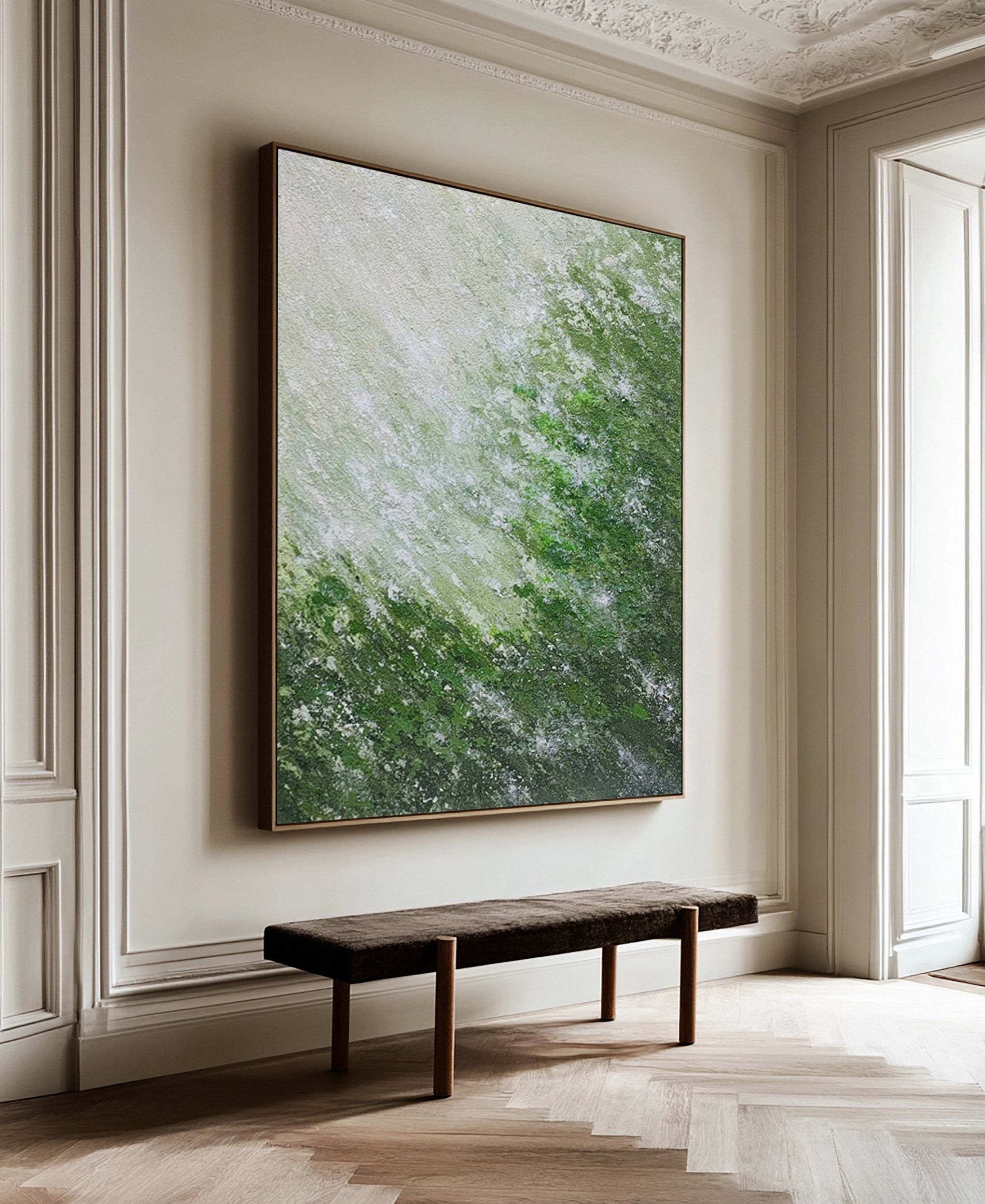 Modern Abstract Art with Varied Texture and Color Interplay #BGA 271