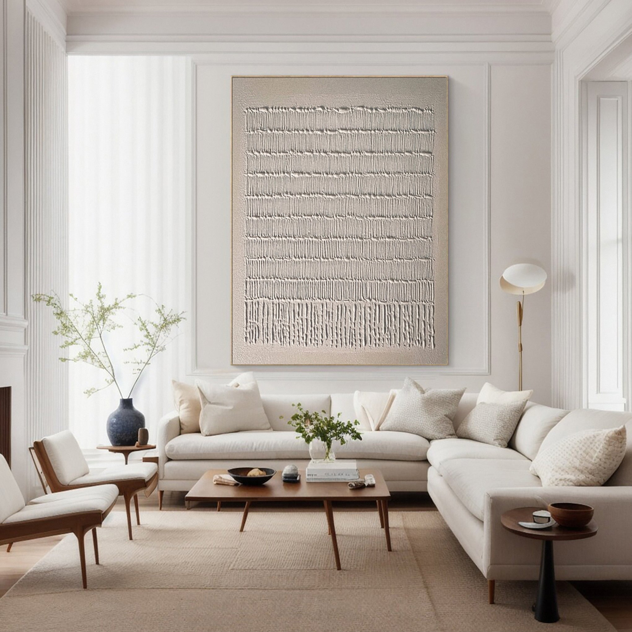 Neutral Composition with Natural Vertical Textural Elements #BGA 223