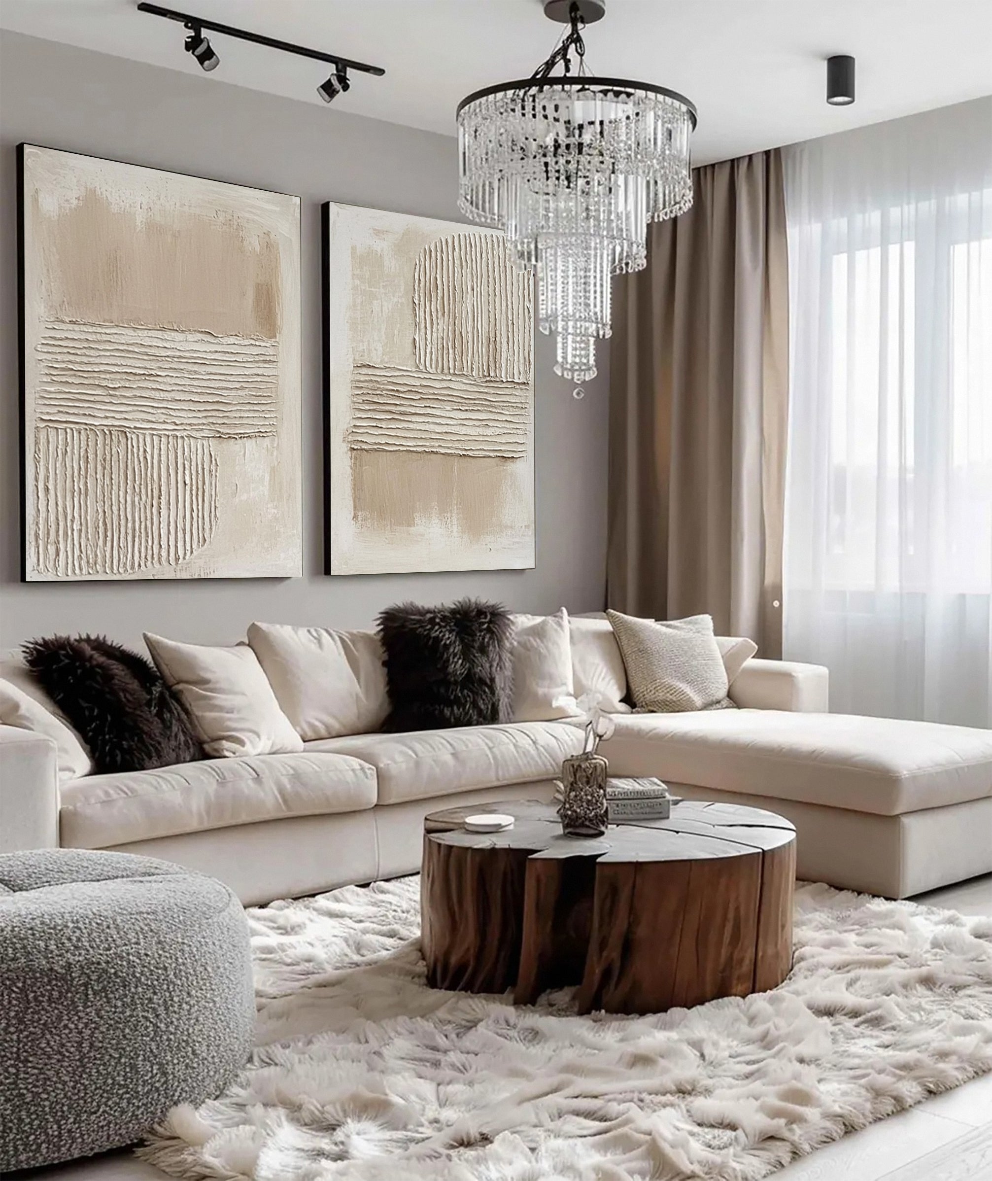 Abstract Composition with Natural Linear and Textural Layers #BGA 241