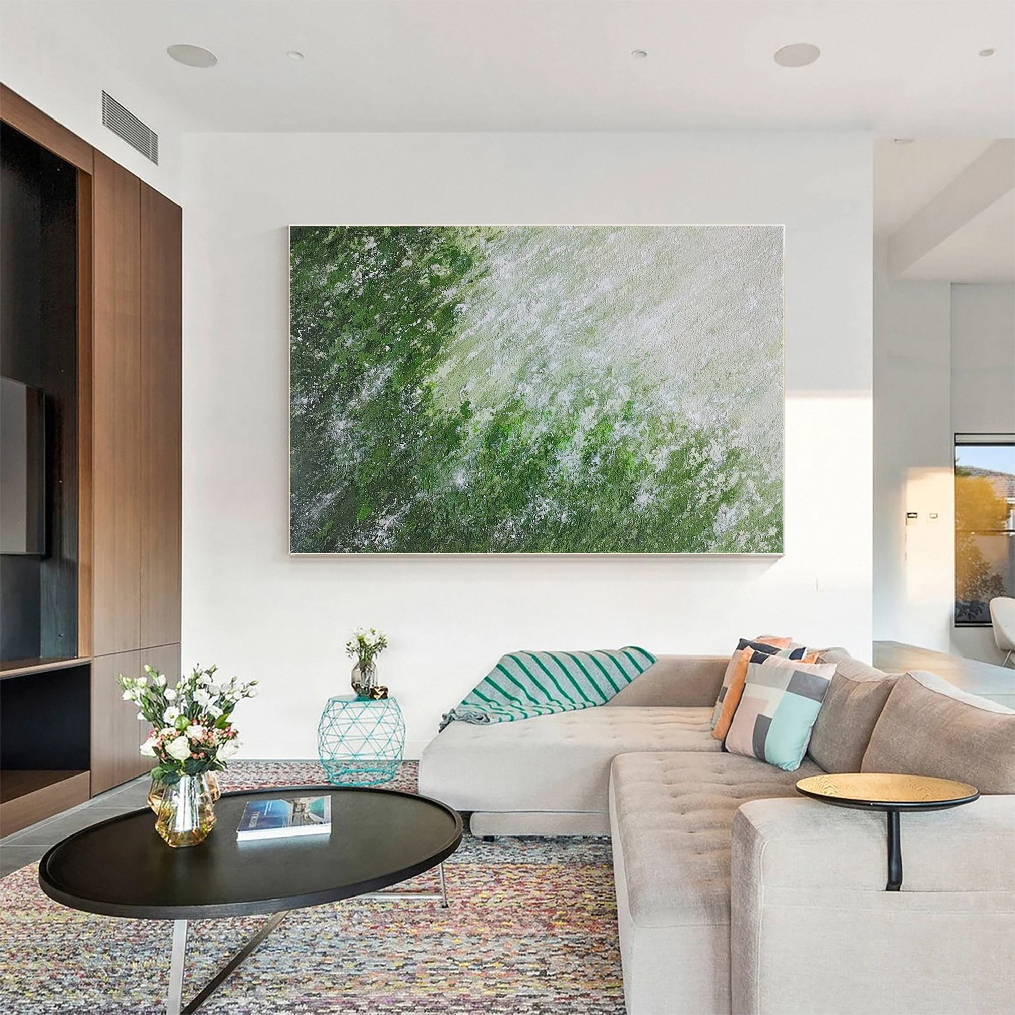 Modern Abstract Art with Varied Texture and Color Interplay #BGA 270