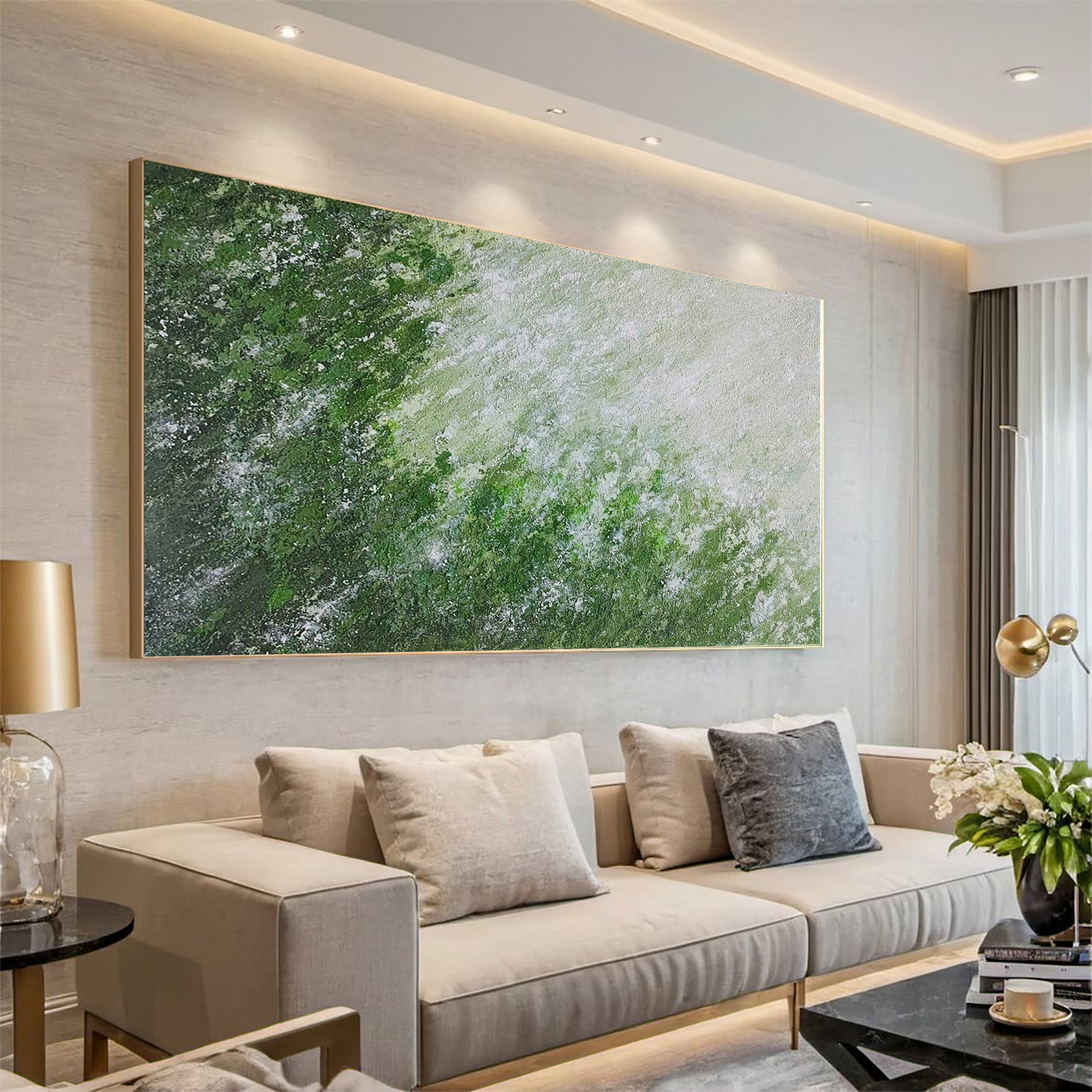 Modern Abstract Art with Varied Texture and Color Interplay #BGA 270