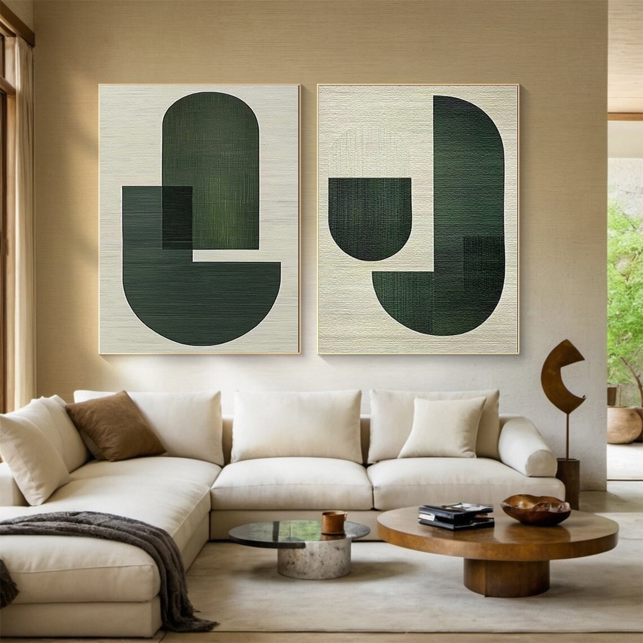 Modern Minimalist Abstract Art Geometric Wall Decor for Sophisticated Interiors #BGS 005