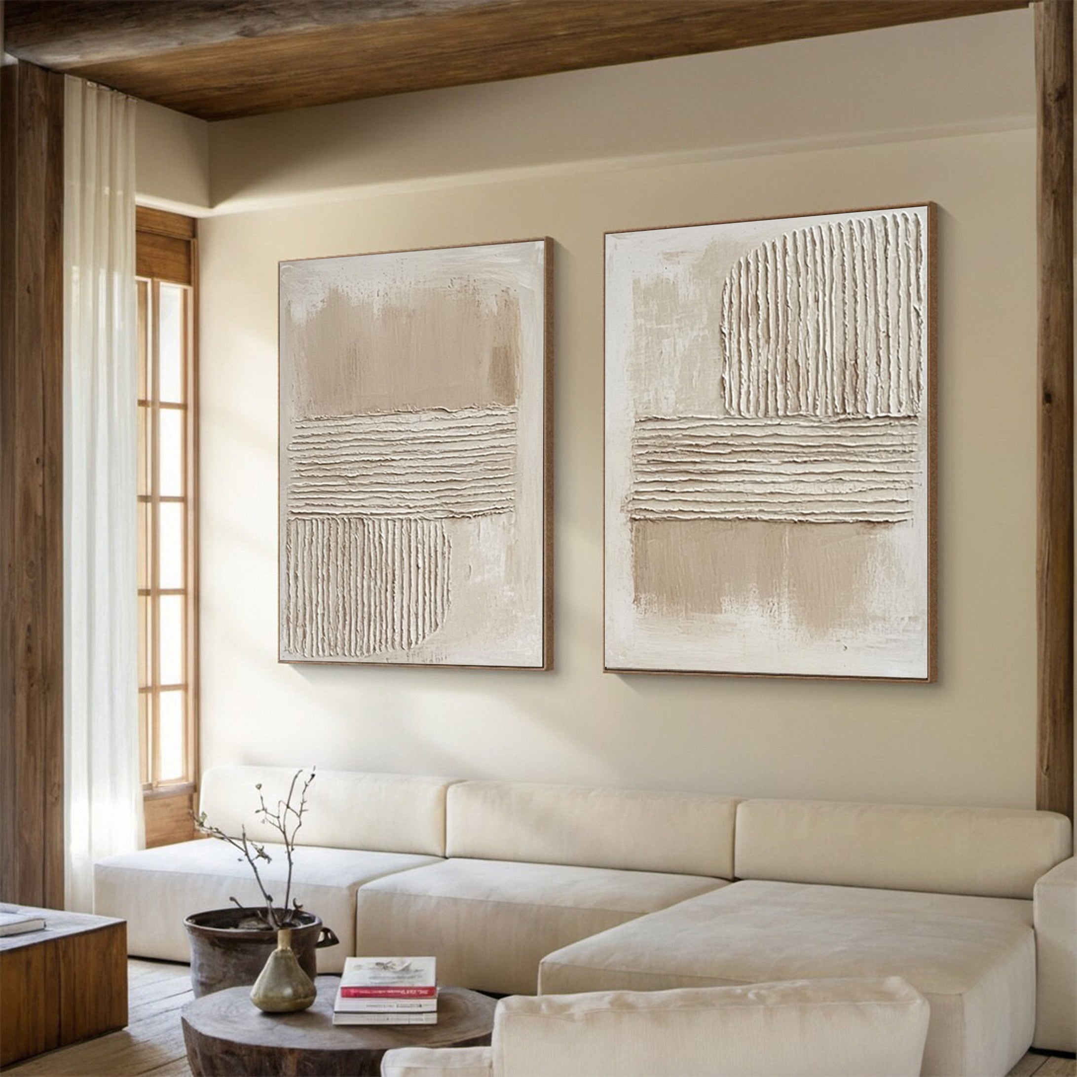 Abstract Composition with Natural Linear and Textural Layers #BGA 241