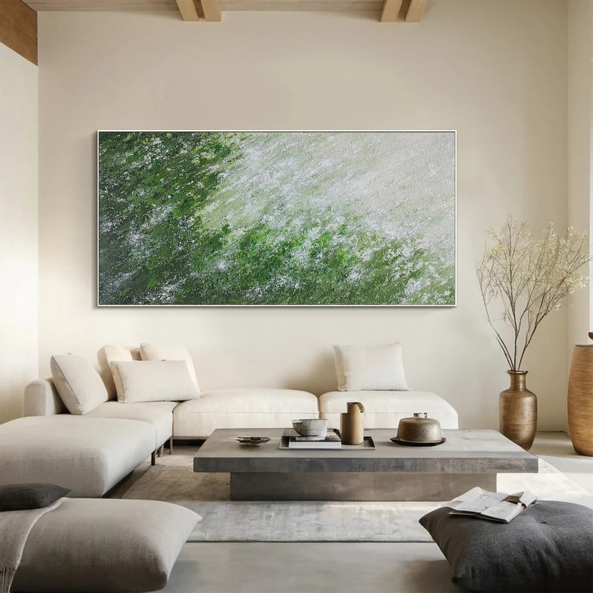 Modern Abstract Art with Varied Texture and Color Interplay #BGA 270