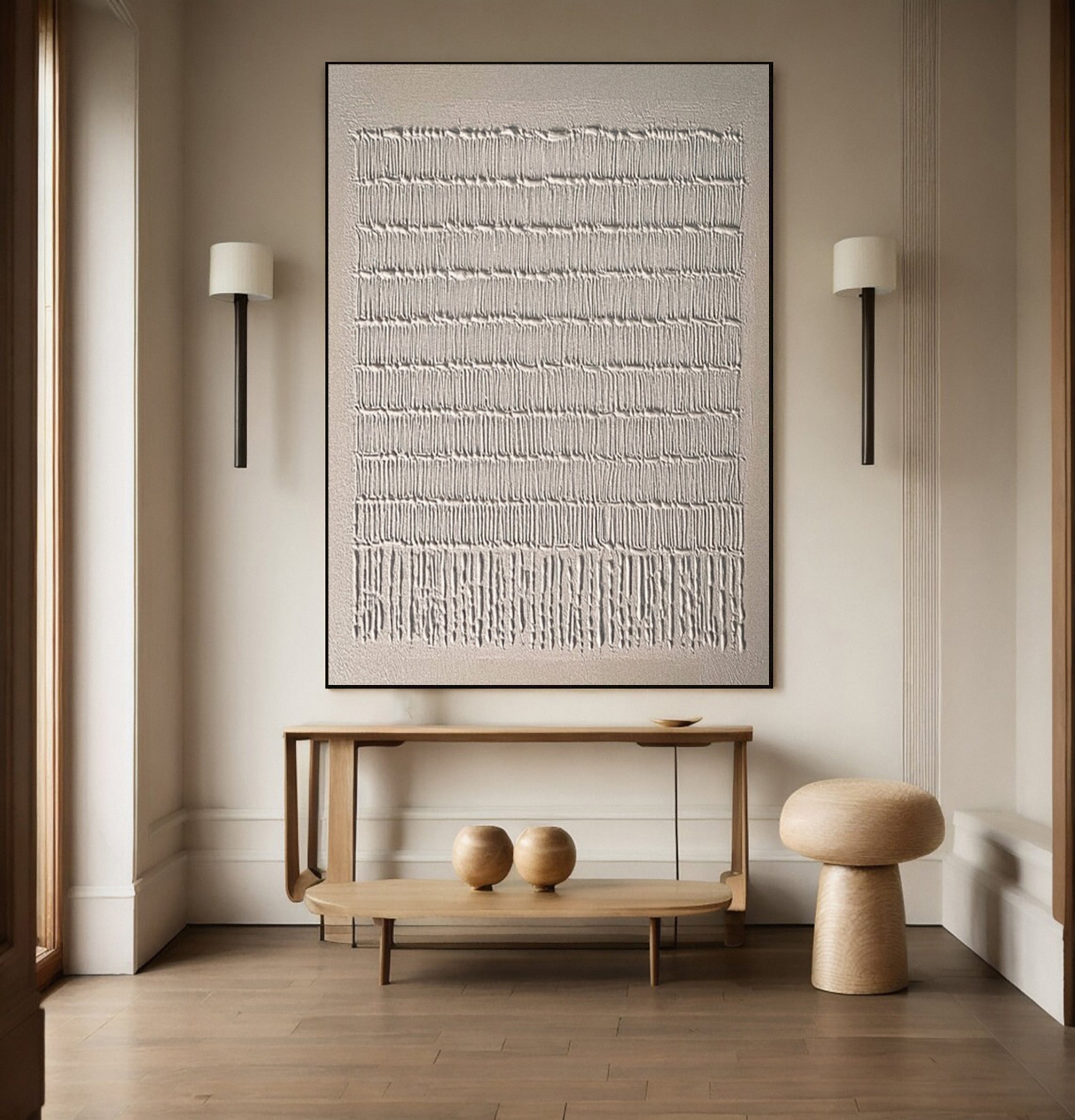 Neutral Composition with Natural Vertical Textural Elements #BGA 223