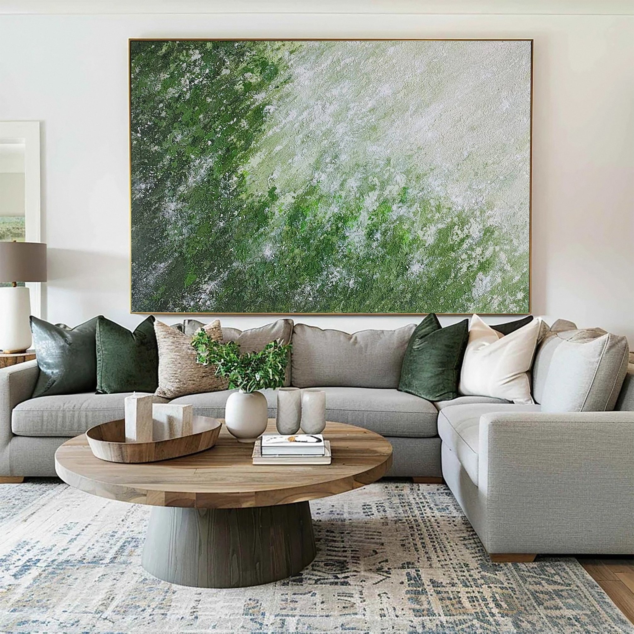 Modern Abstract Art with Varied Texture and Color Interplay #BGA 270