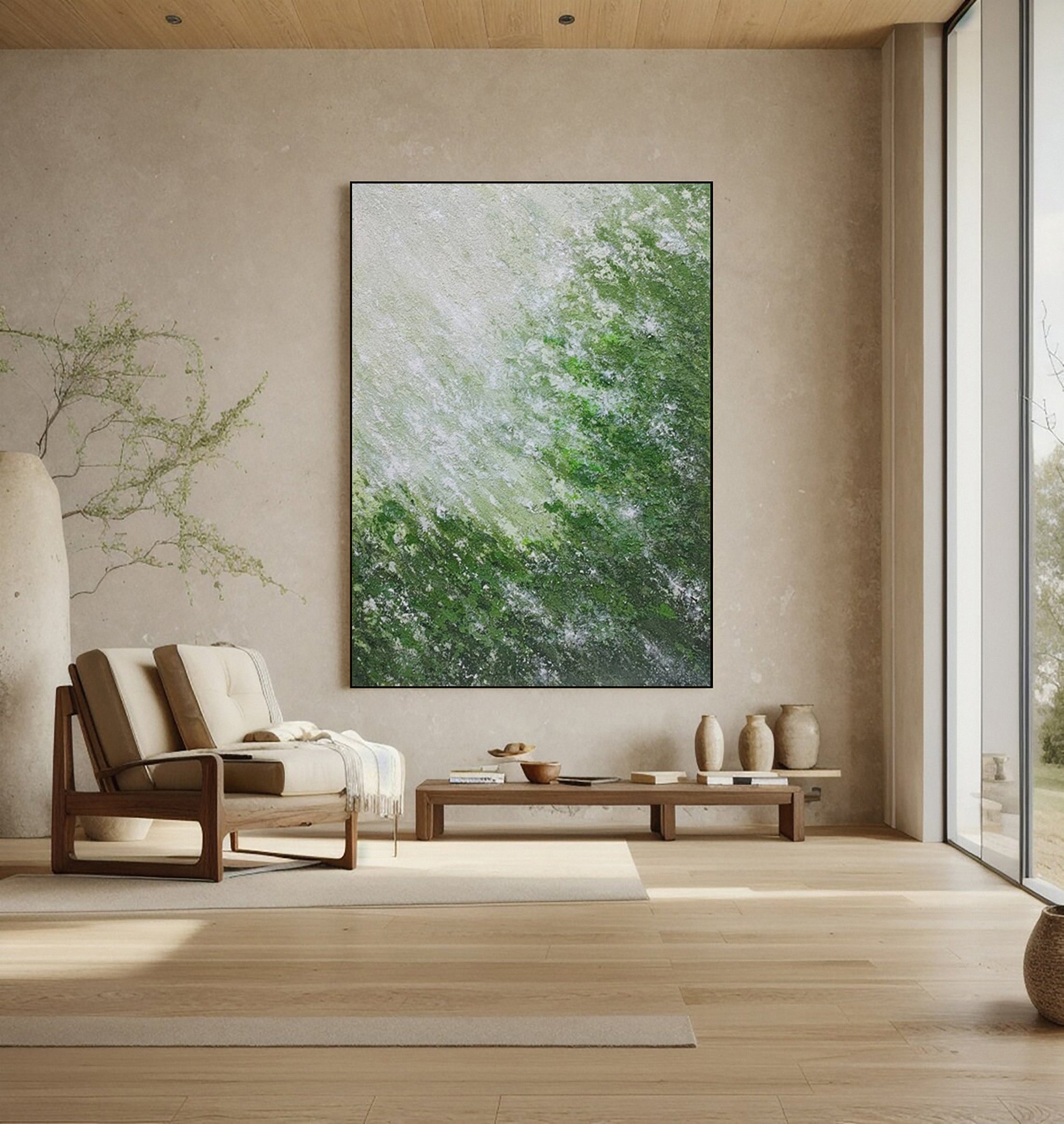 Modern Abstract Art with Varied Texture and Color Interplay #BGA 271