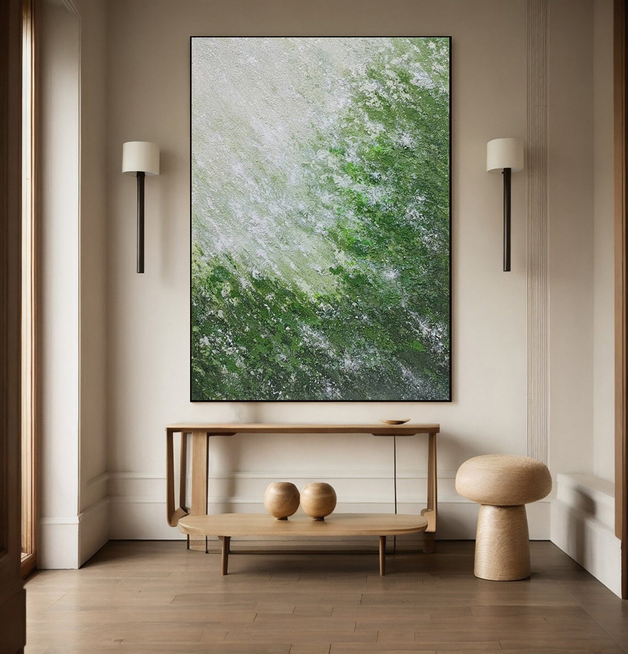 Modern Abstract Art with Varied Texture and Color Interplay #BGA 271